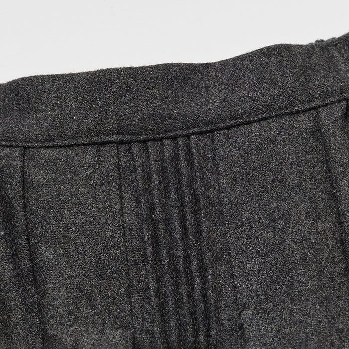 Girls Charcoal Wool Skirt
