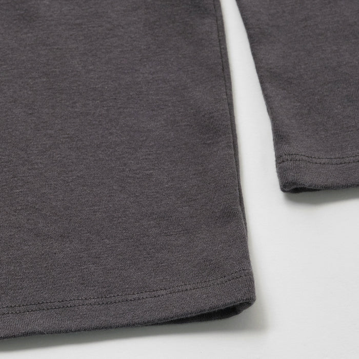 Filles col roulé en coton anthracite