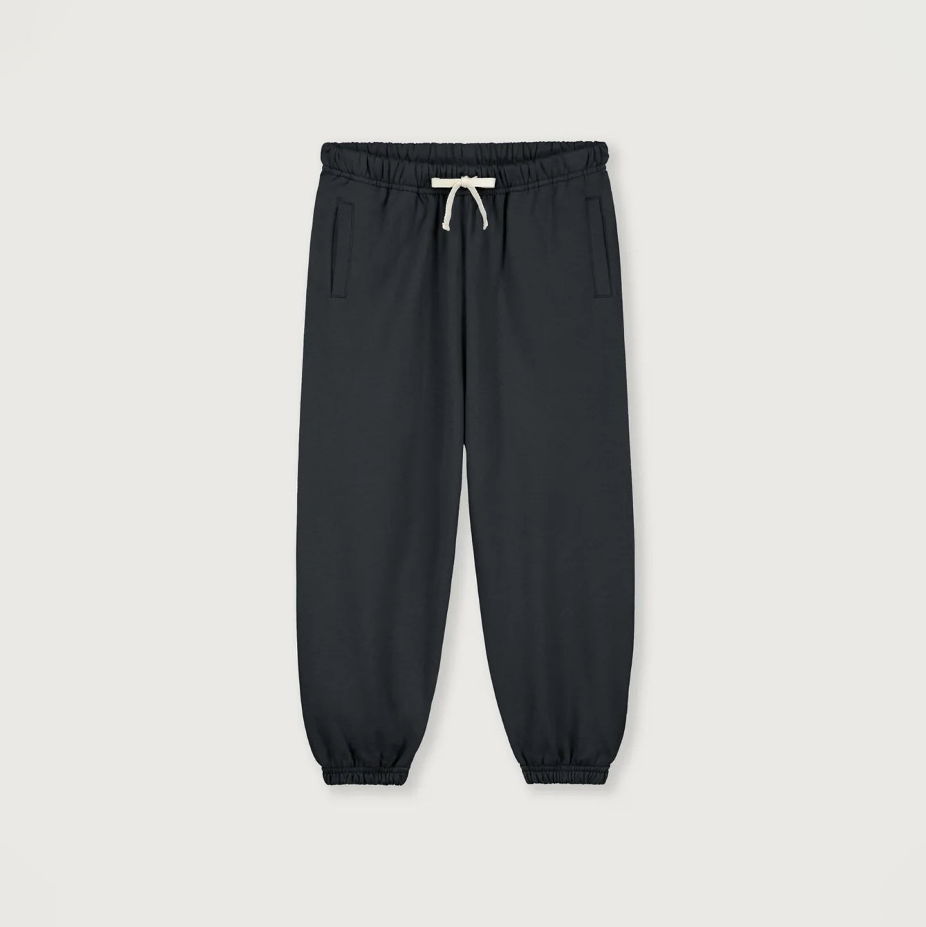 Boys & Girls Black Cotton Trousers