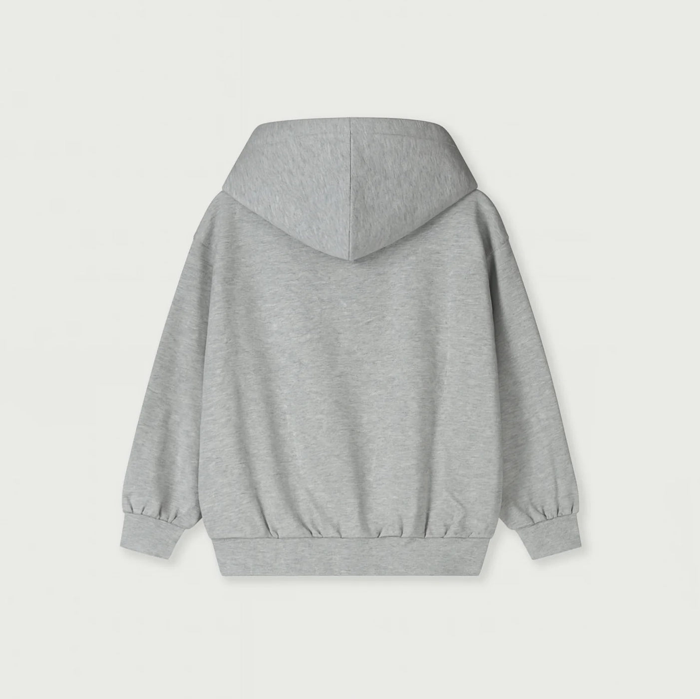 Boys & Girls Grey Hooded Cotton Sweatshirt
