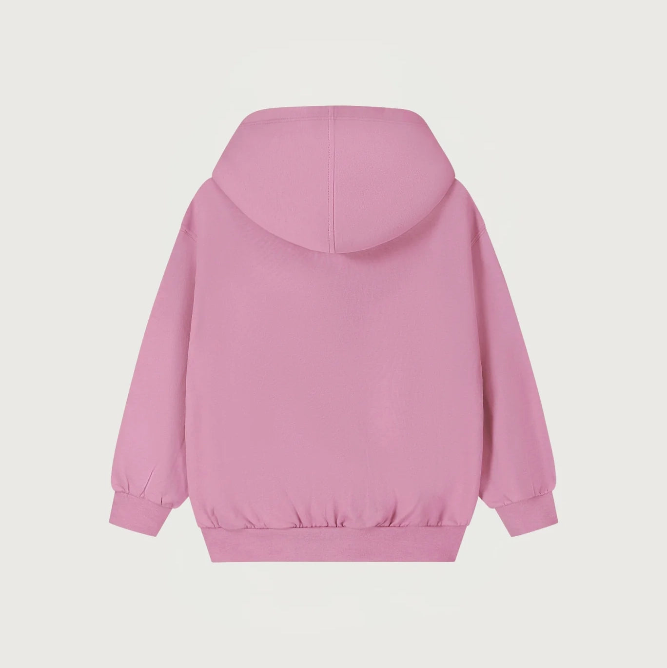 Boys & Girls Pink Hooded Cotton Sweatshirt