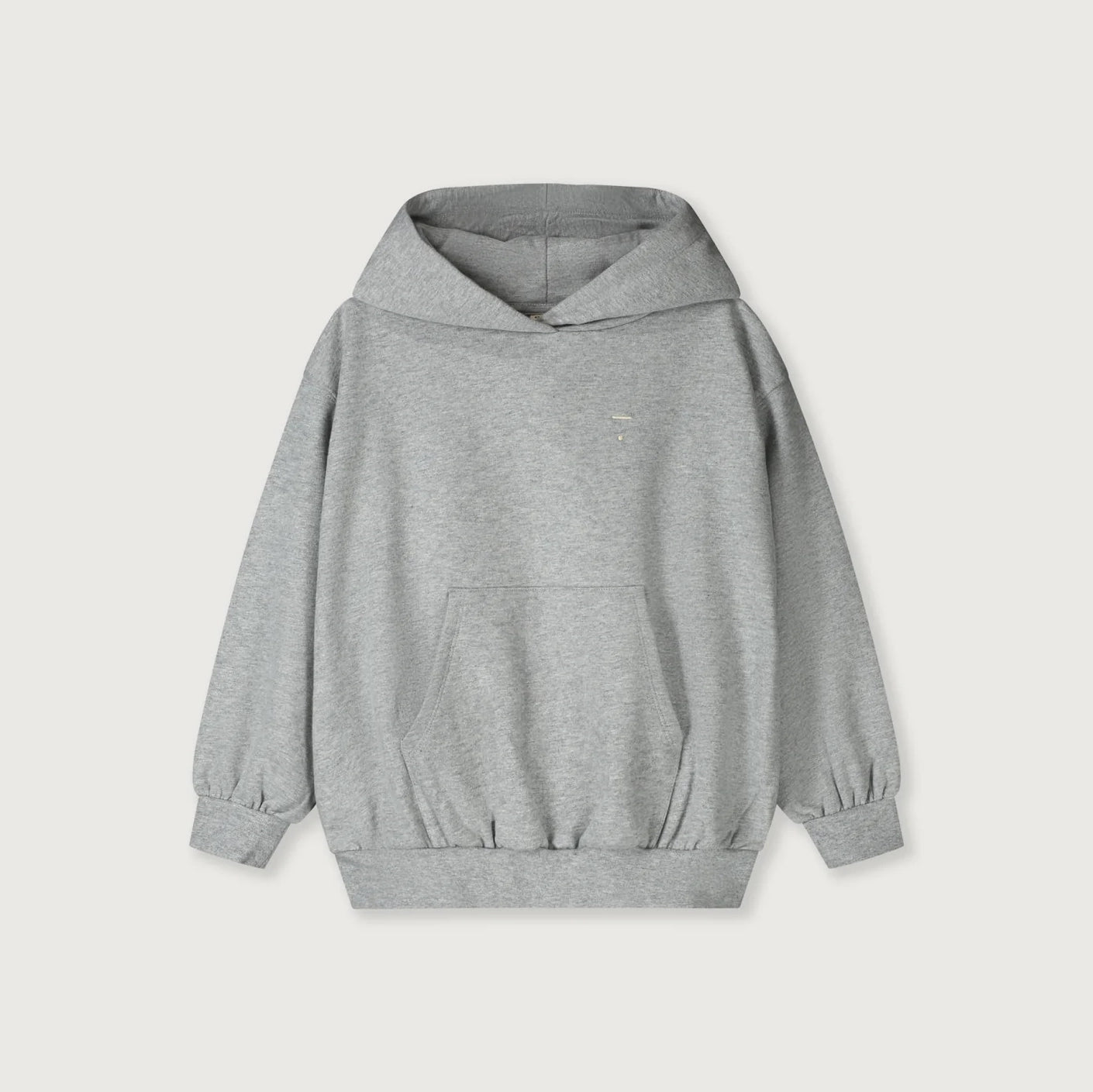 Boys & Girls Grey Hooded Cotton Sweatshirt
