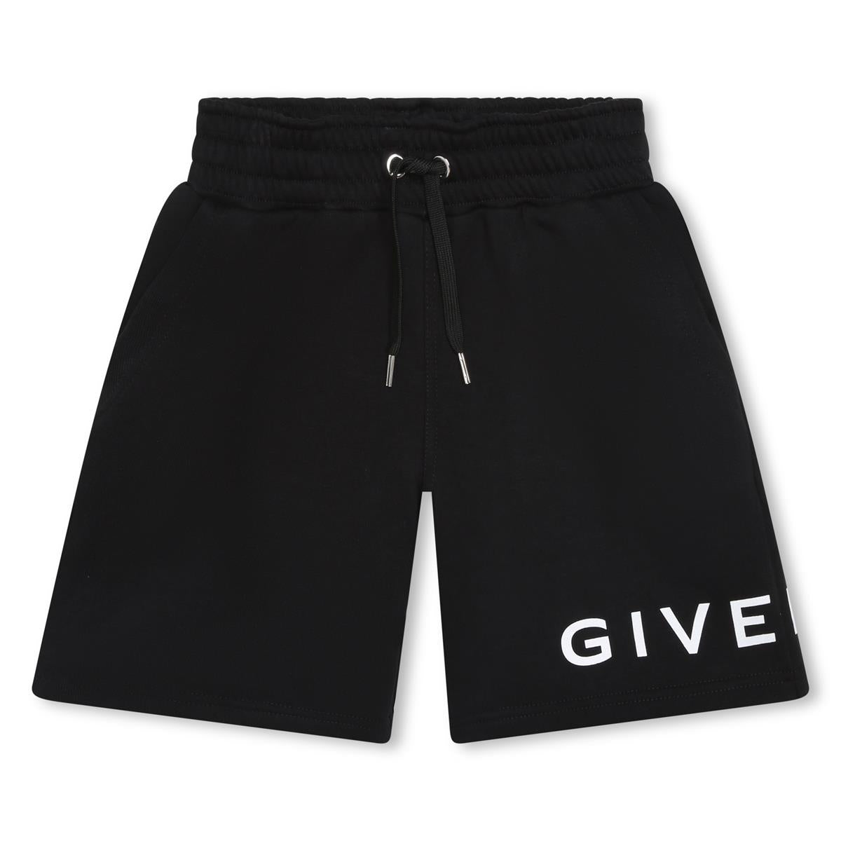 Boys Black Logo Shorts