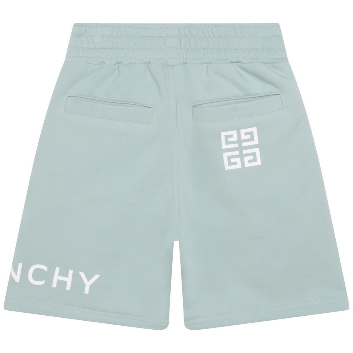 Boys Green Logo Shorts