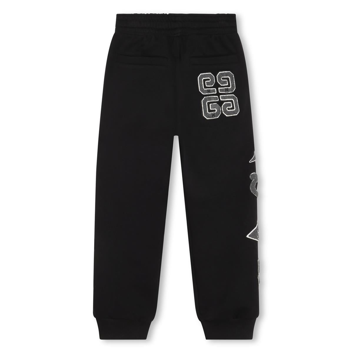 Boys Black Logo Trousers