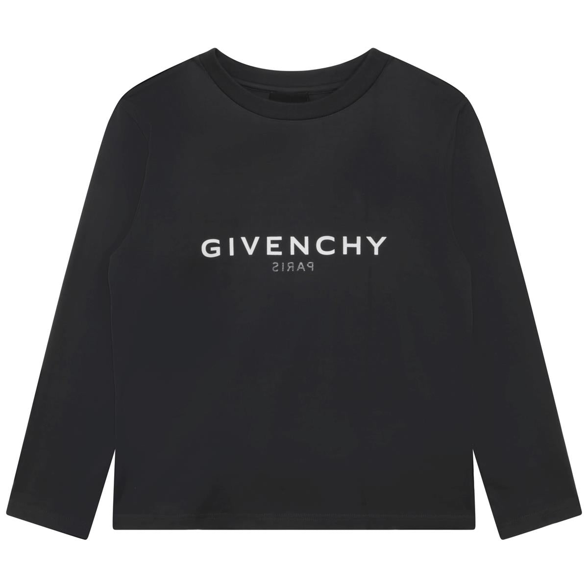 Boys Dark Grey Logo Cotton T-Shirt