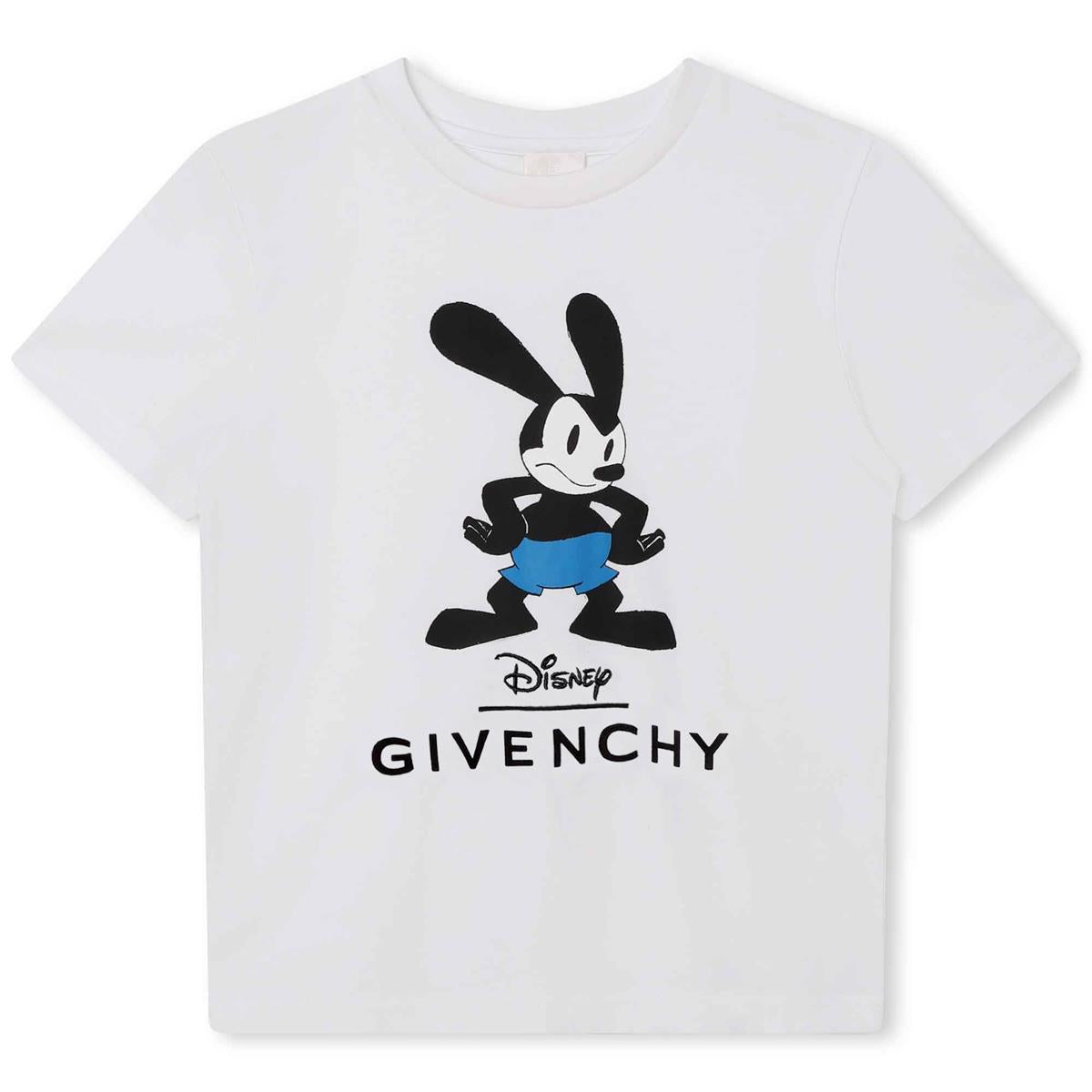 Boys White Logo Cotton T-Shirt