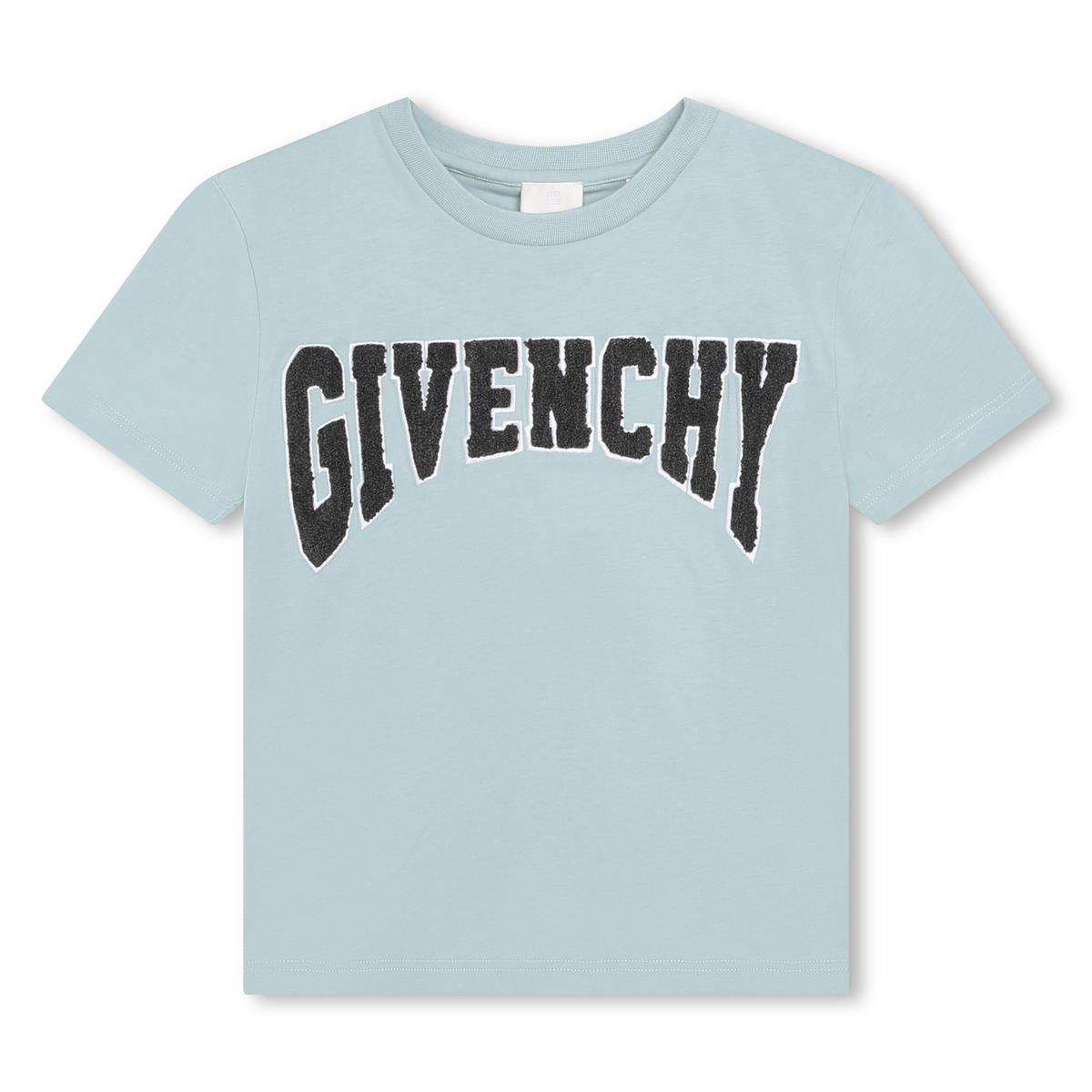 Boys Green Logo Cotton T-Shirt