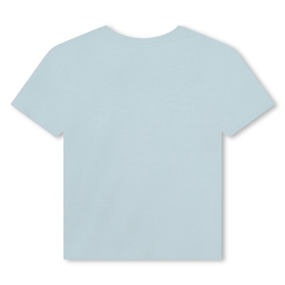 Boys Green Logo Cotton T-Shirt