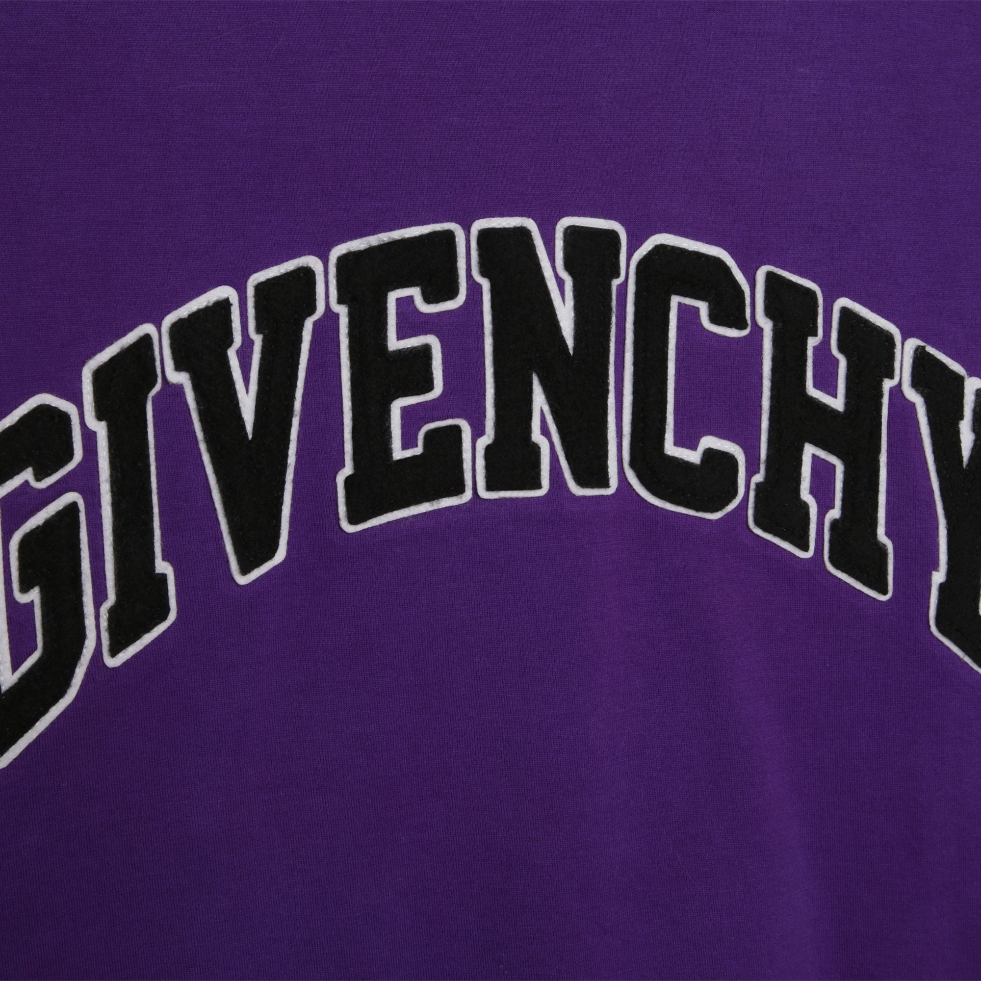 Boys Purple Logo Cotton T-Shirt
