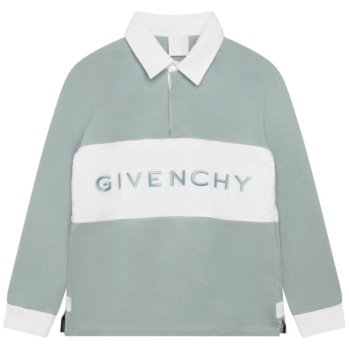 Boys Green Logo Cotton T-Shirt