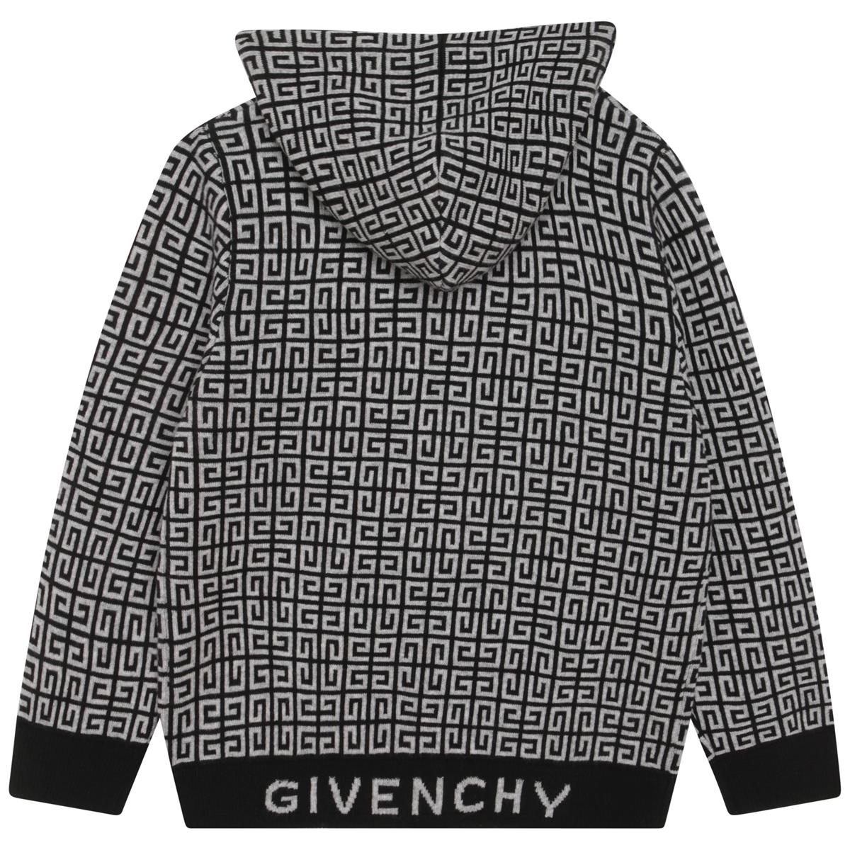 Boys Dark Grey Cotton Zip-Up Top