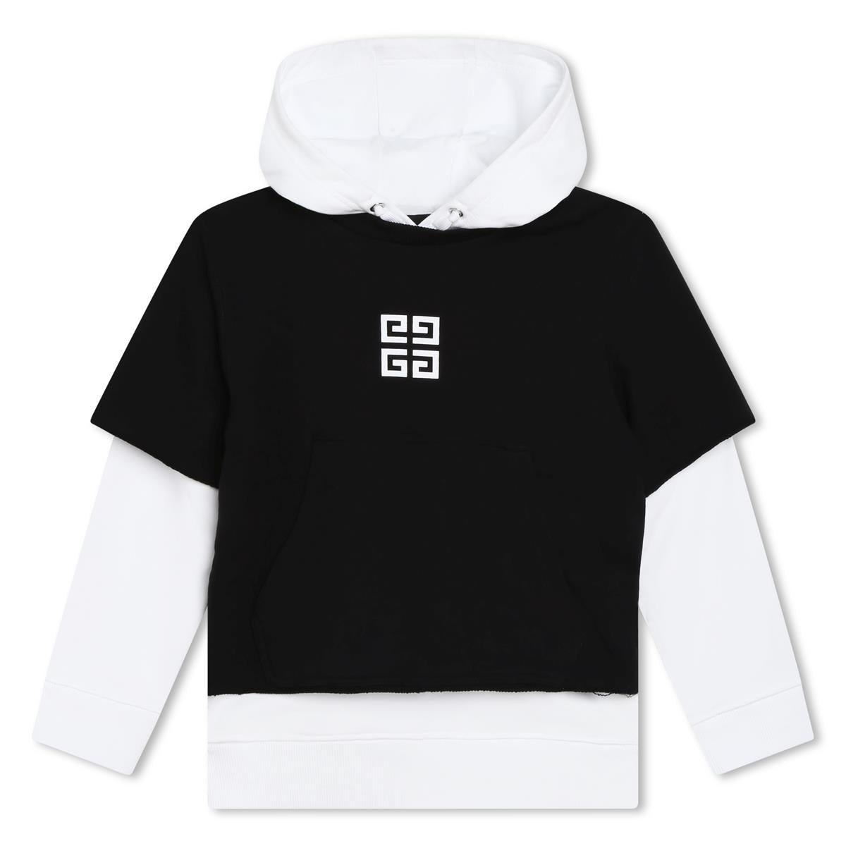 Boys Black Hooded Sweatshirt