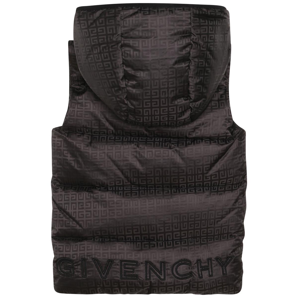 Boys Black Padded Down Gilet