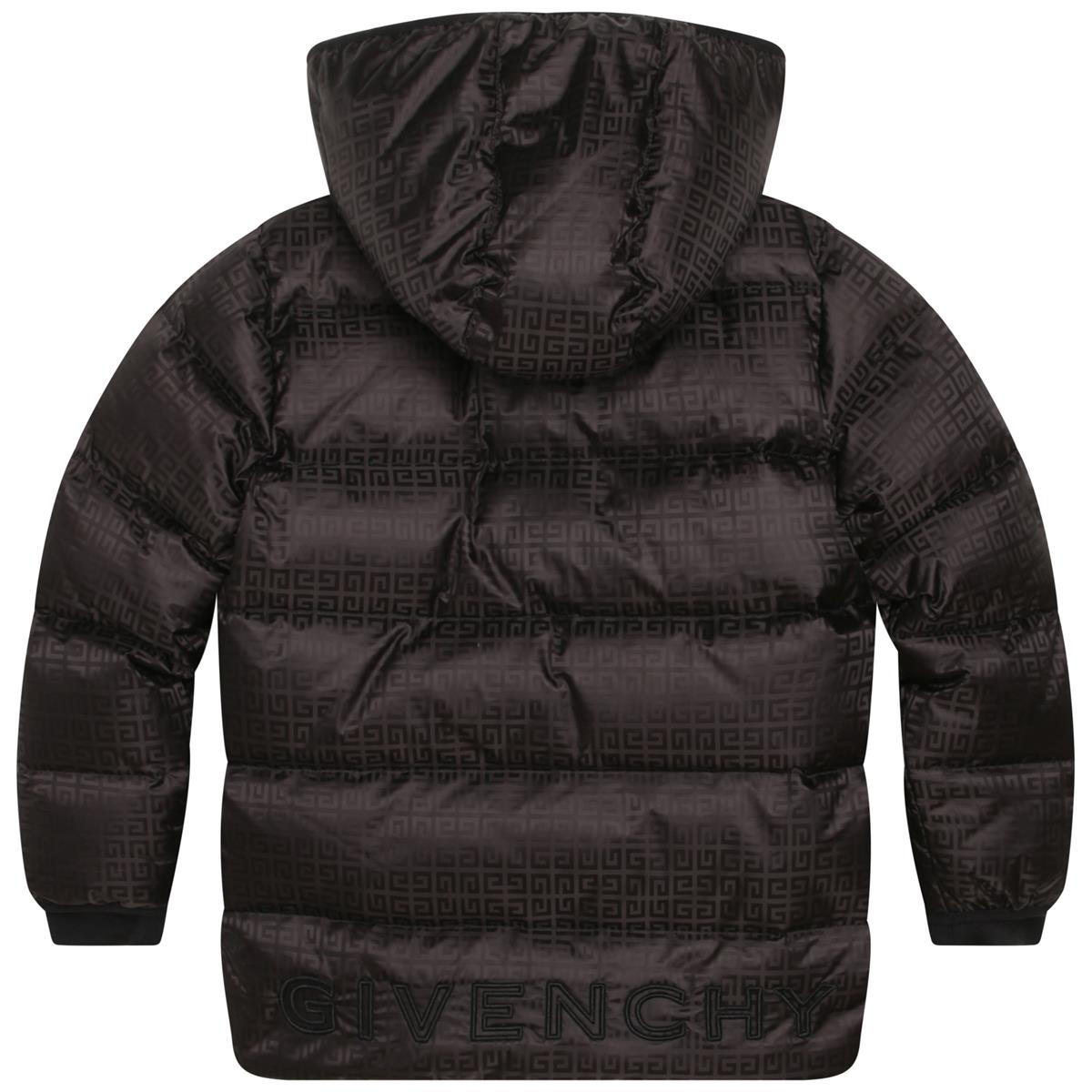 Boys Black Padded Down Jacket