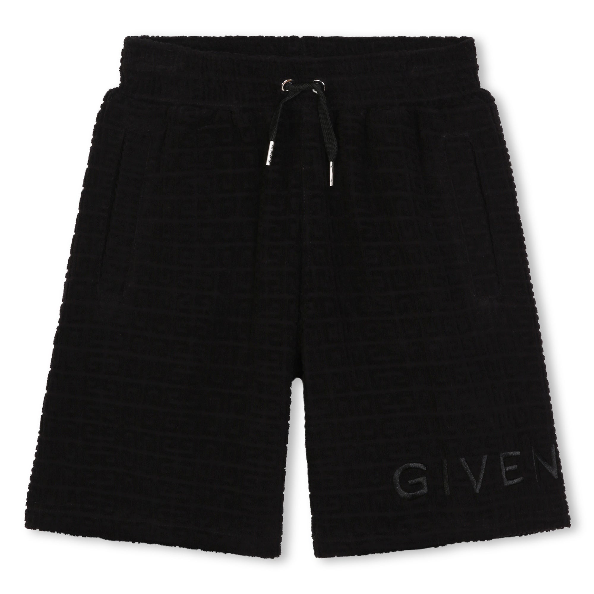 Boys Black Cotton Shorts