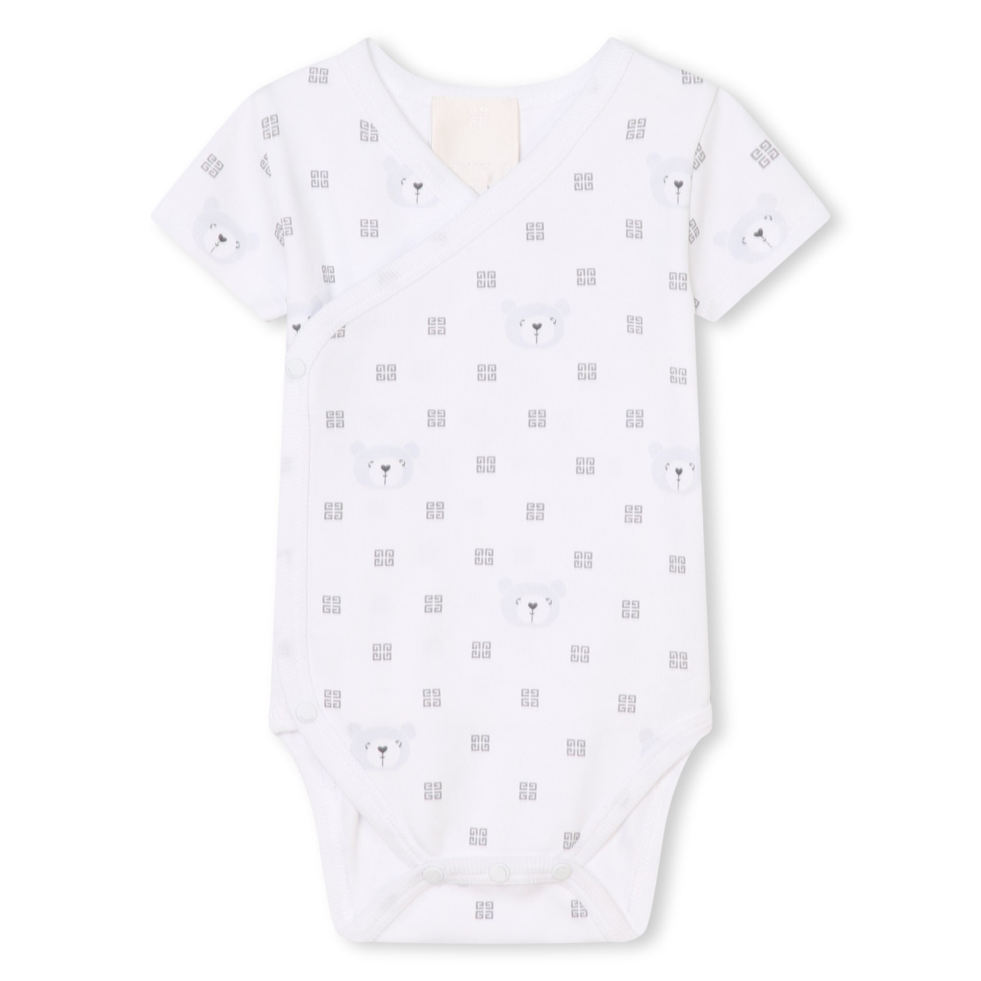 Baby Boys & Girls White Cotton Babysuit Set(2 Pack)