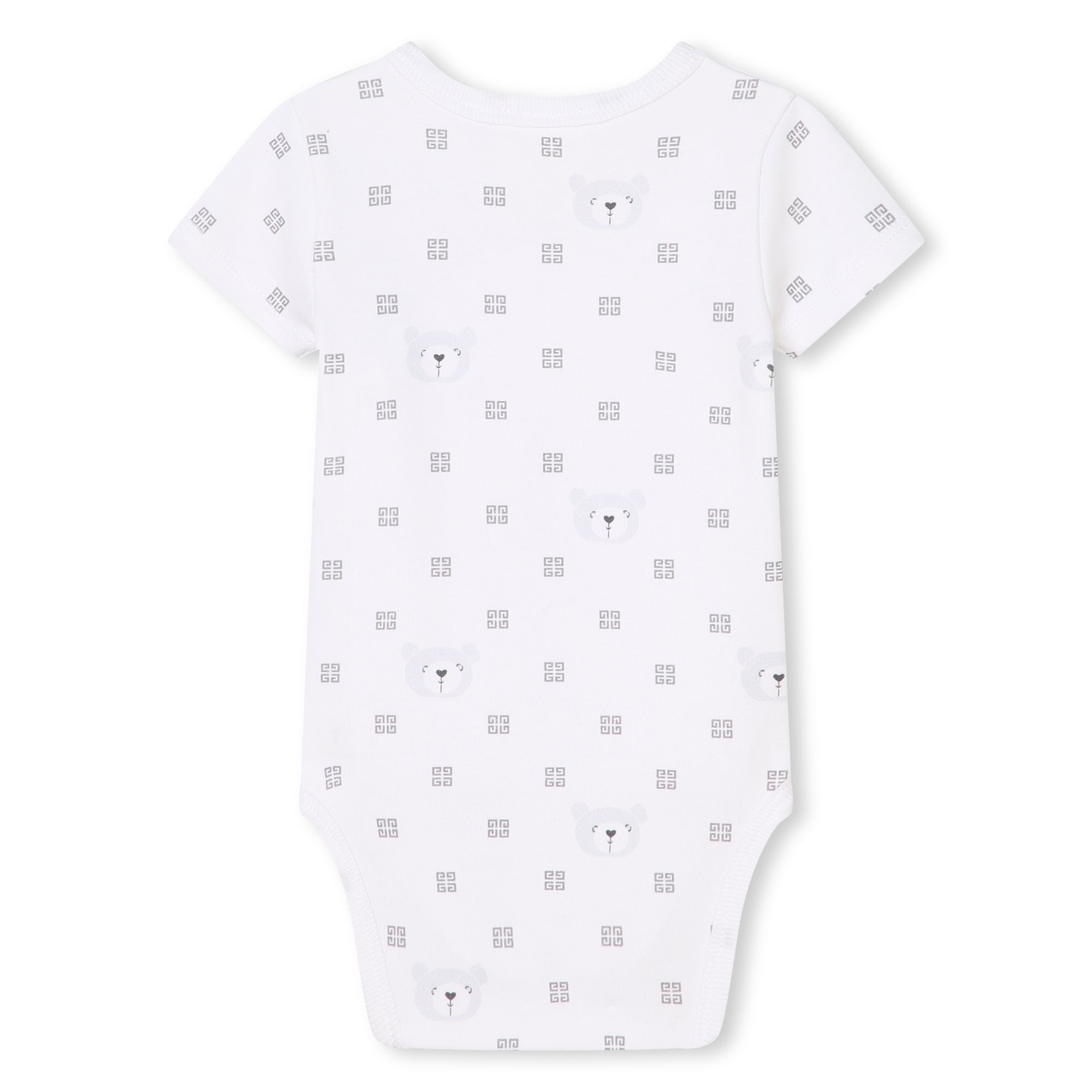 Baby Boys & Girls White Cotton Babysuit Set(2 Pack)