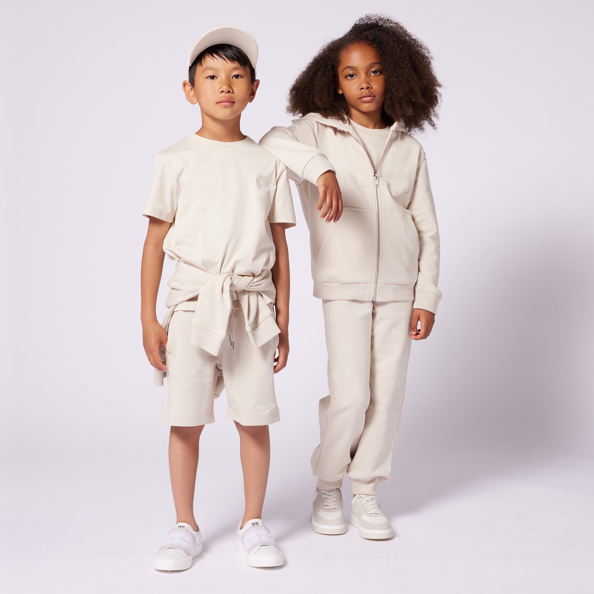 Boys & Girls Beige Cotton Sweatshirt