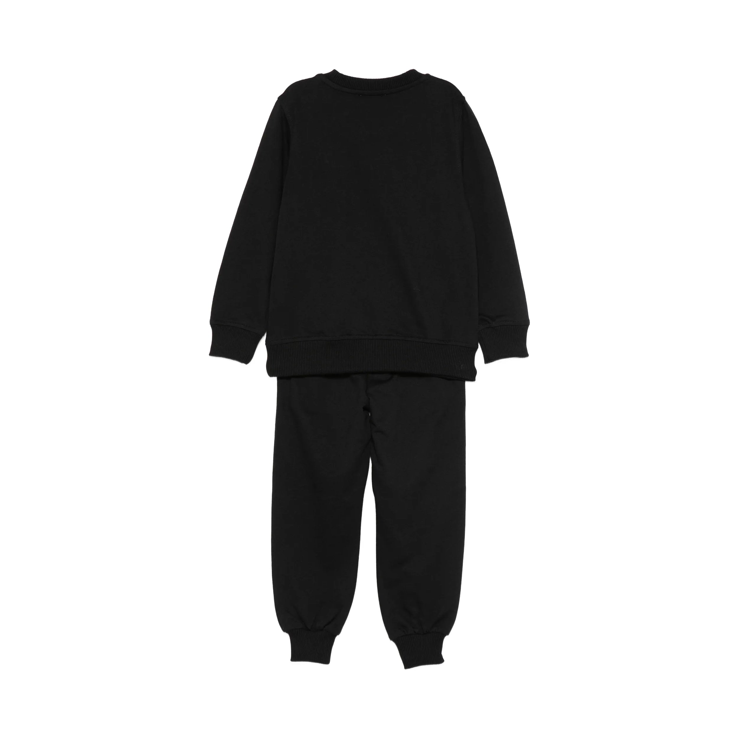 Boys & Girls Black Bear Printed Cotton Set