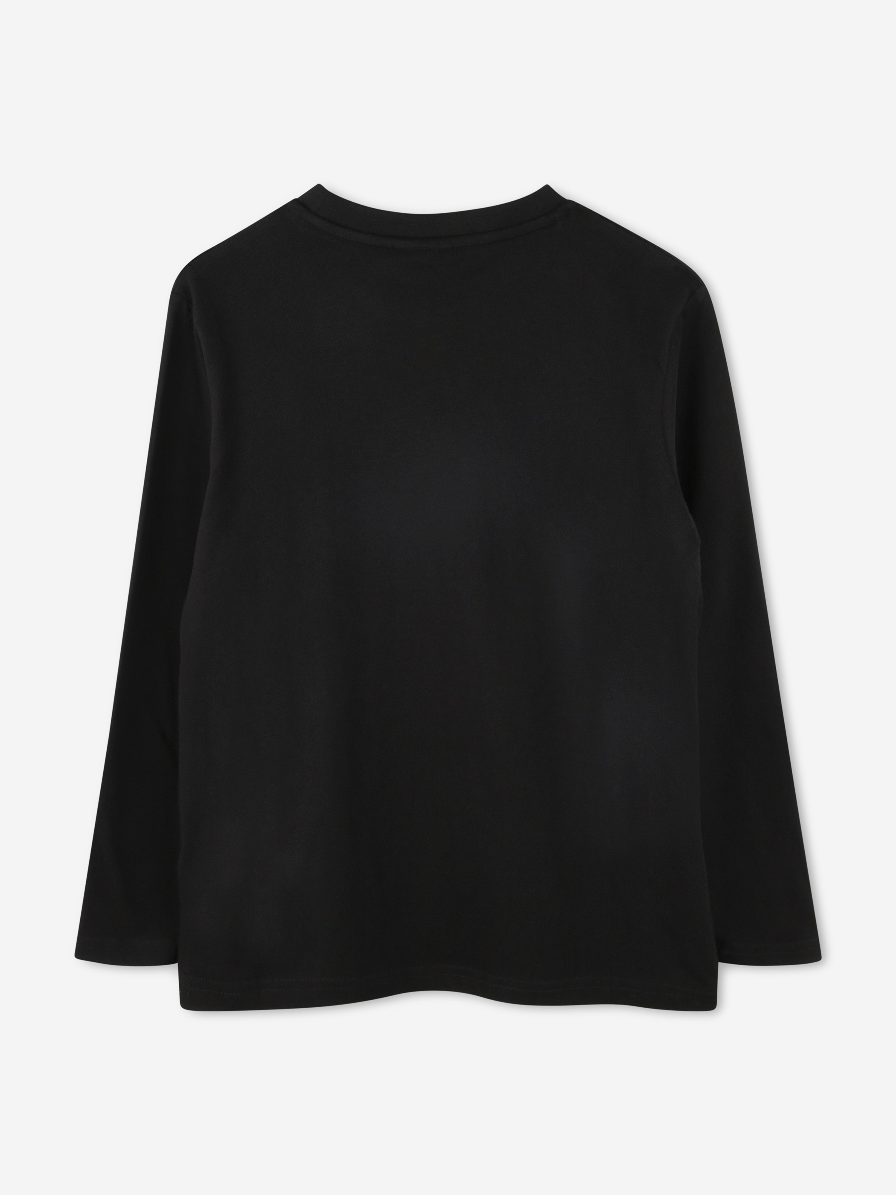 Hugo Boys Long Sleeve Logo T-Shirt in Black