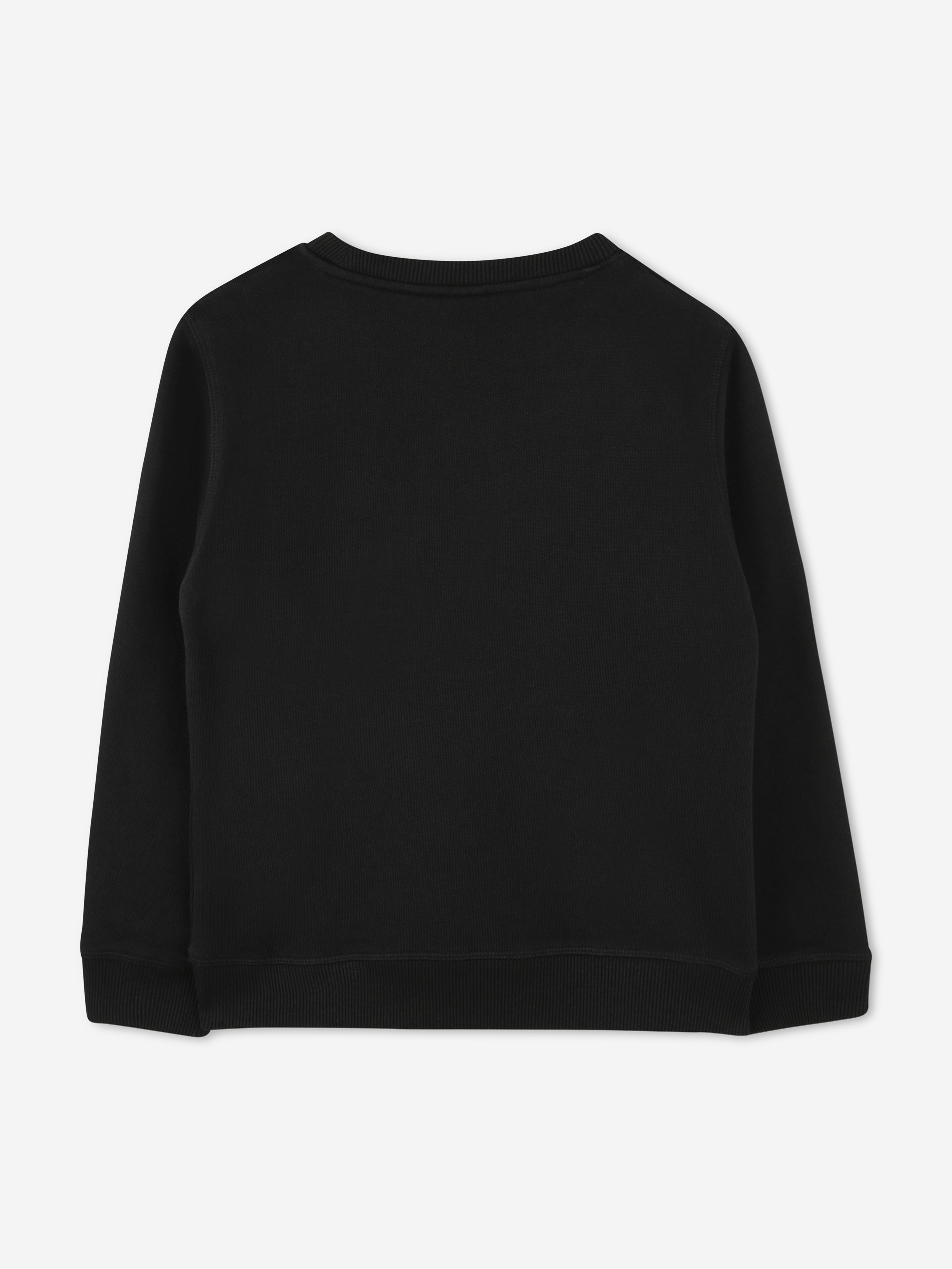 Hugo Boys Logo Print Sweatshirt in Black
