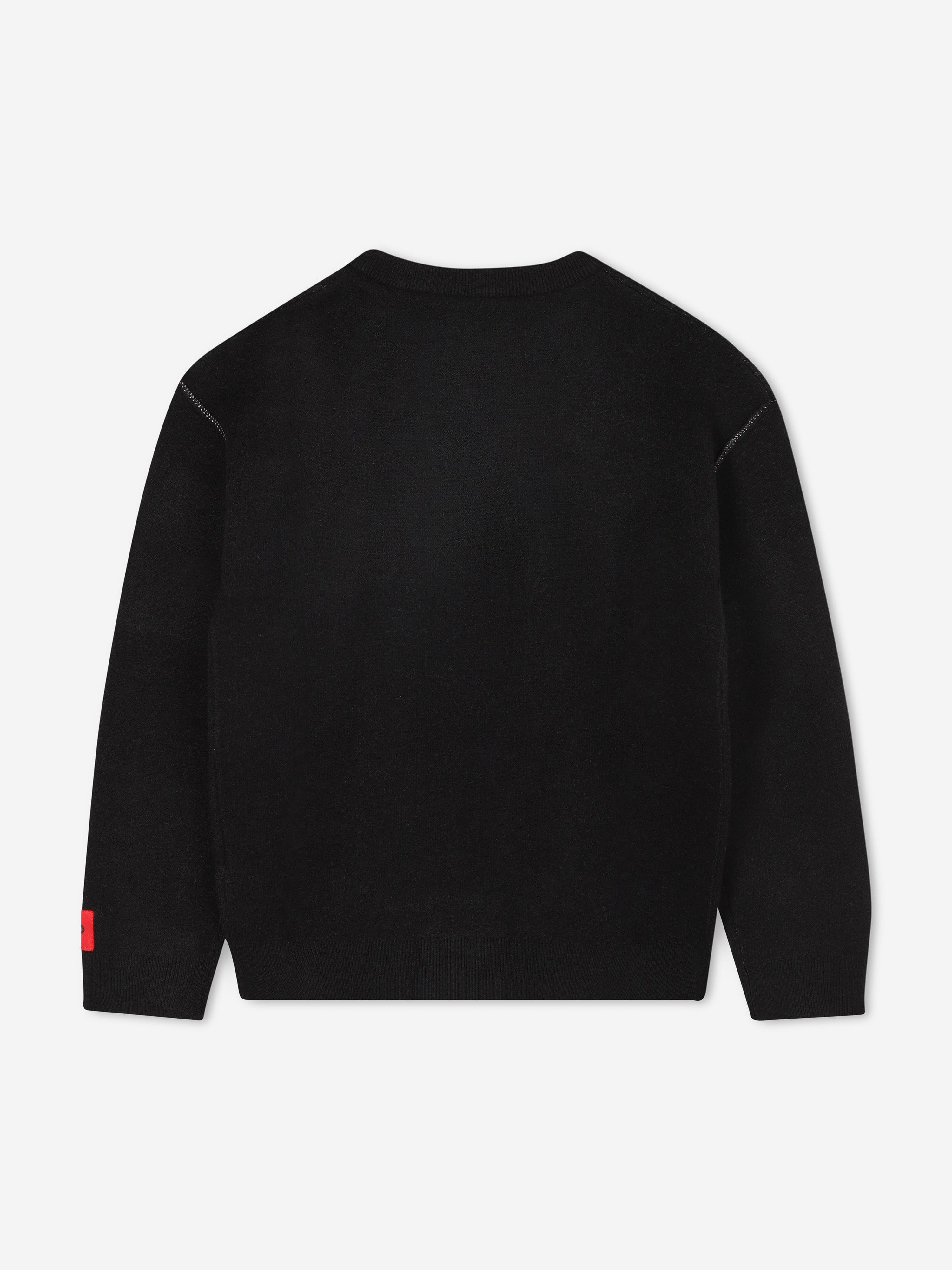 Hugo Boys Logo Jumper in Black