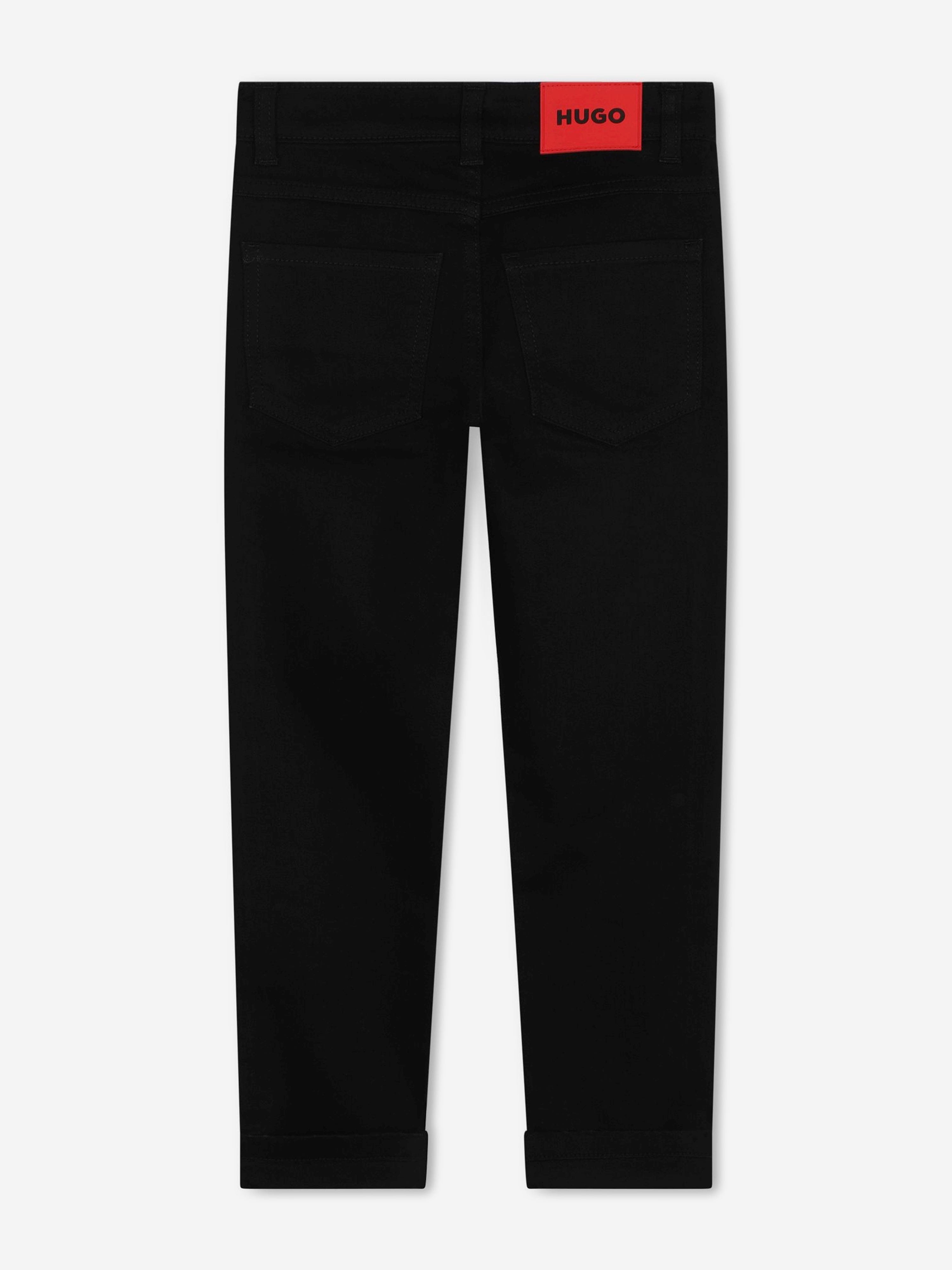 Hugo Boys Slim Fit Jeans in Black