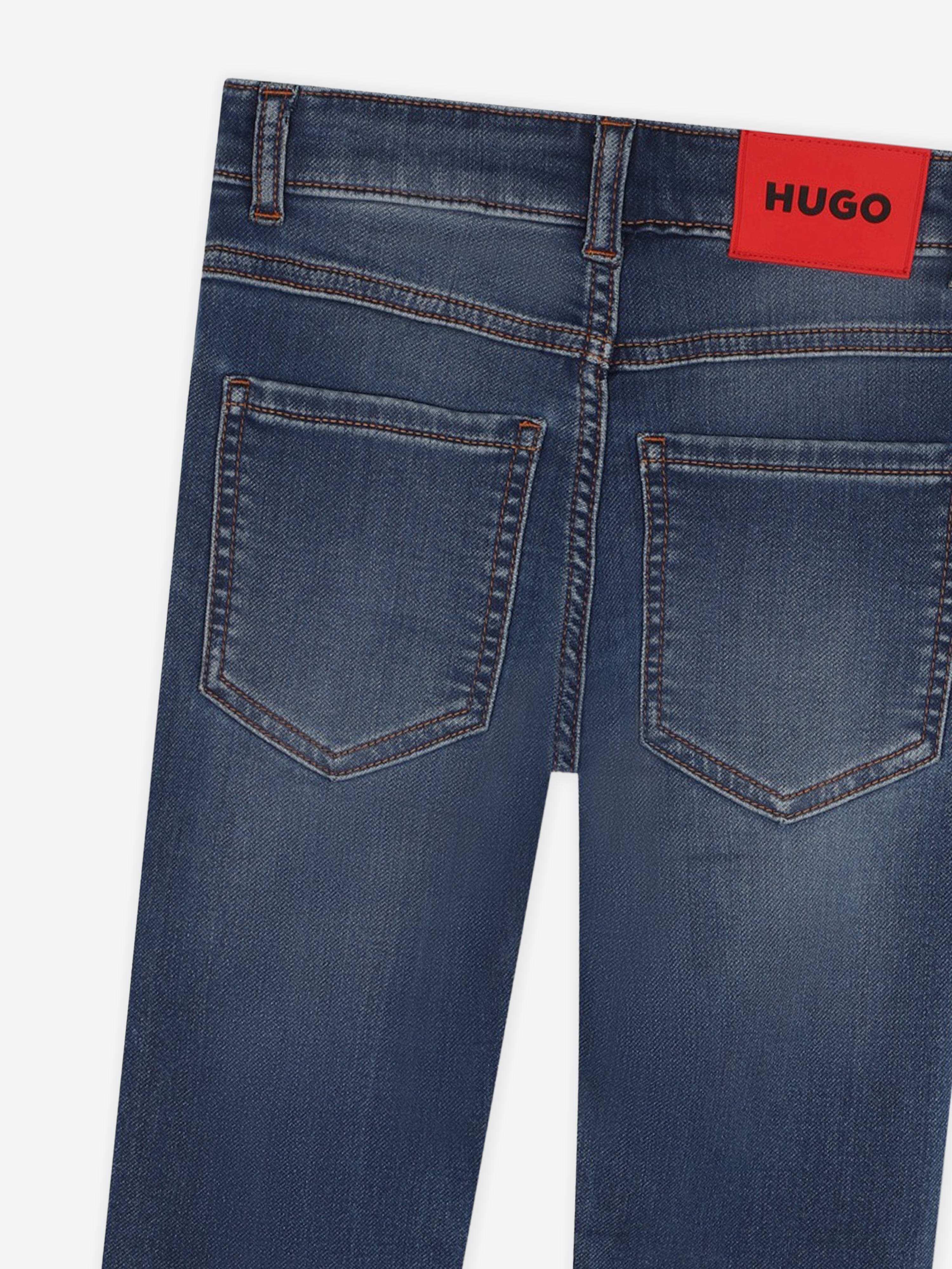 Hugo Boys Slim Fit Jeans in Blue