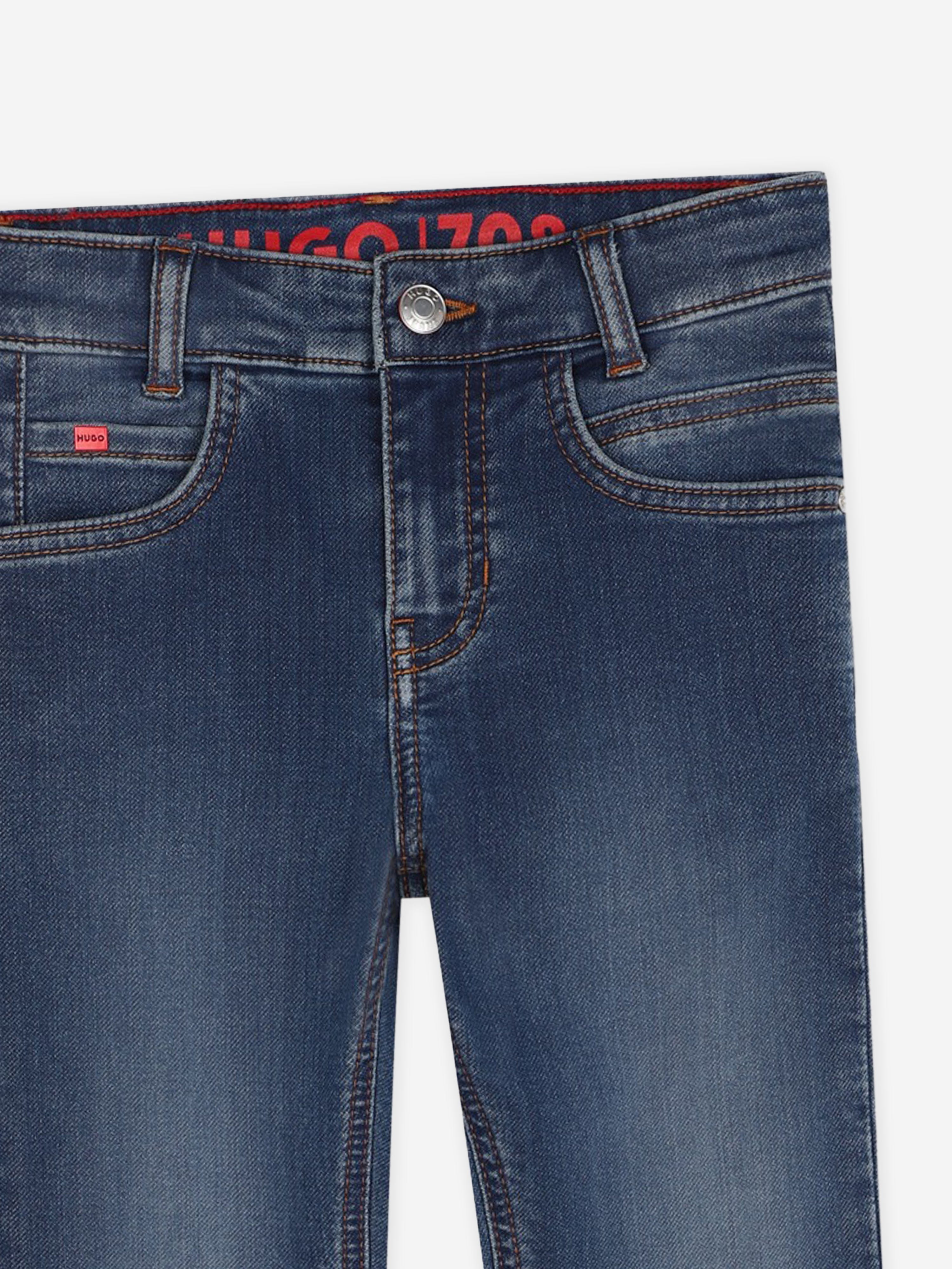Hugo Boys Slim Fit Jeans in Blue