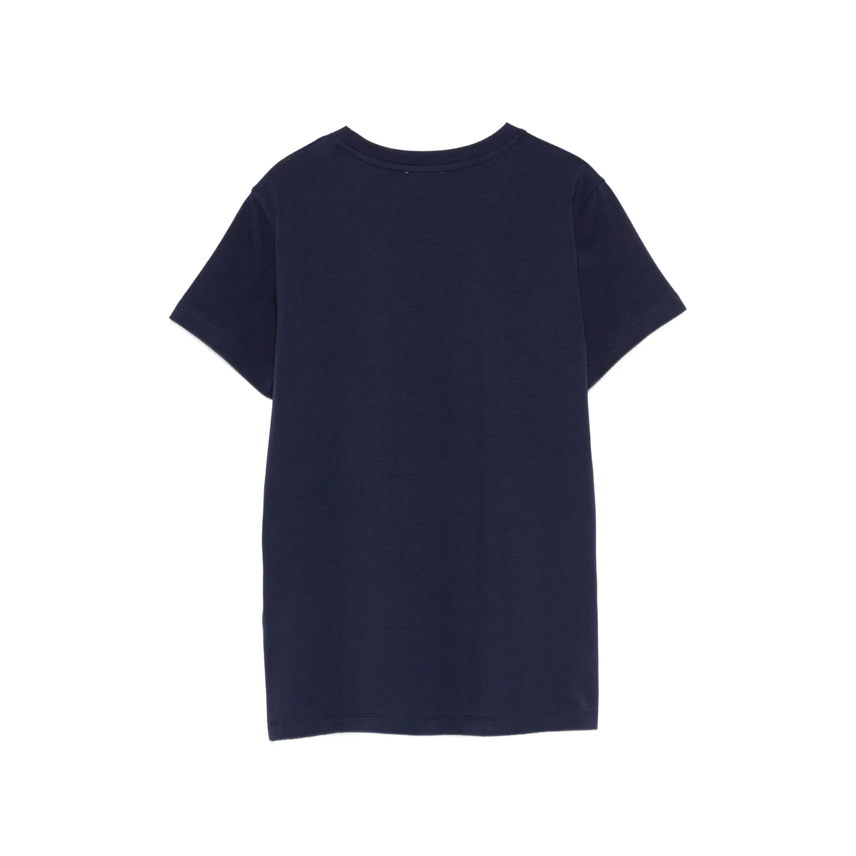 Boys & Girls Navy Logo Cotton T-Shirt