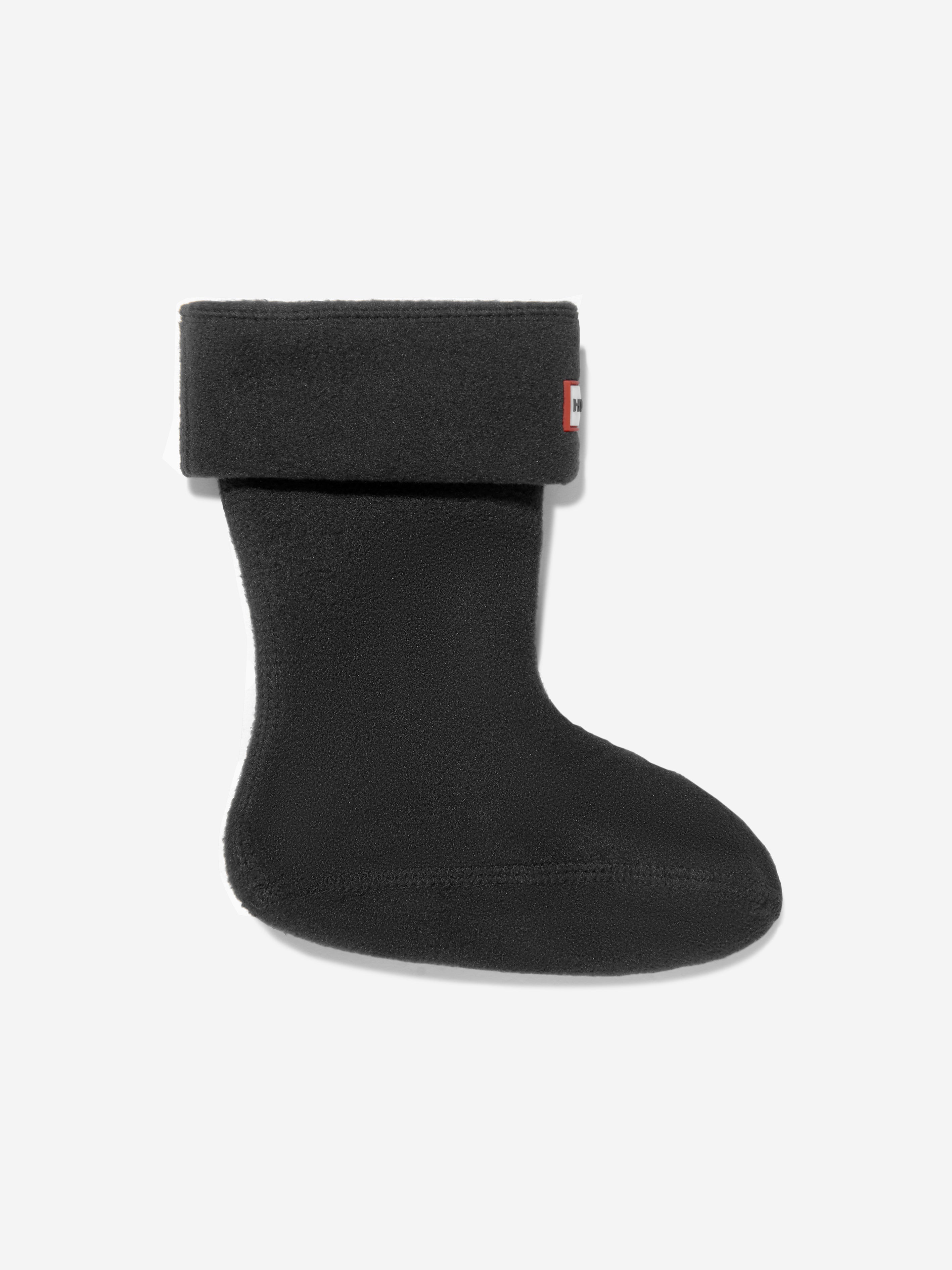 Kids Recycled Fleece Boot Socks in Black