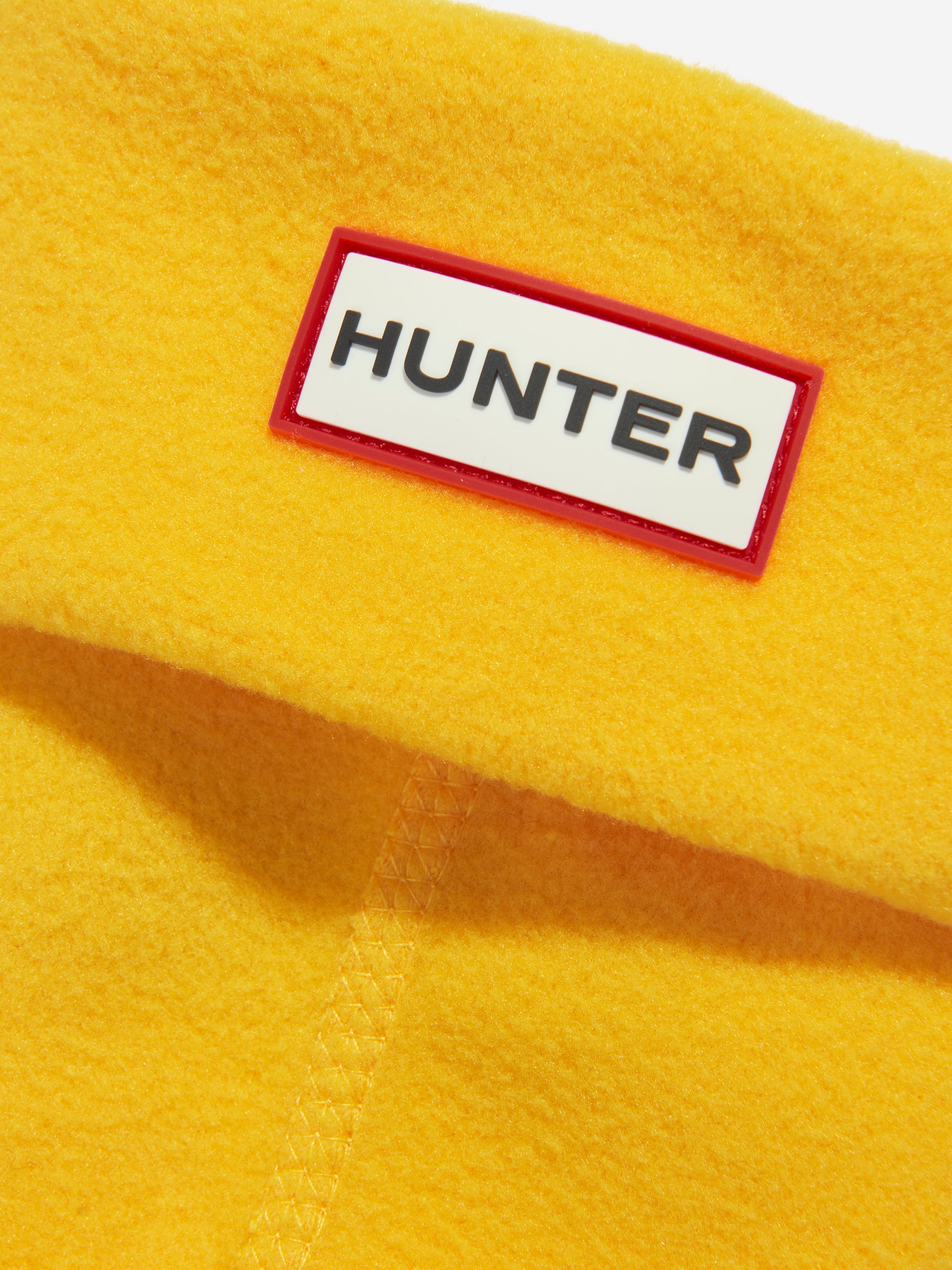 Kids Recycled Fleece Boot Socks in Yellow