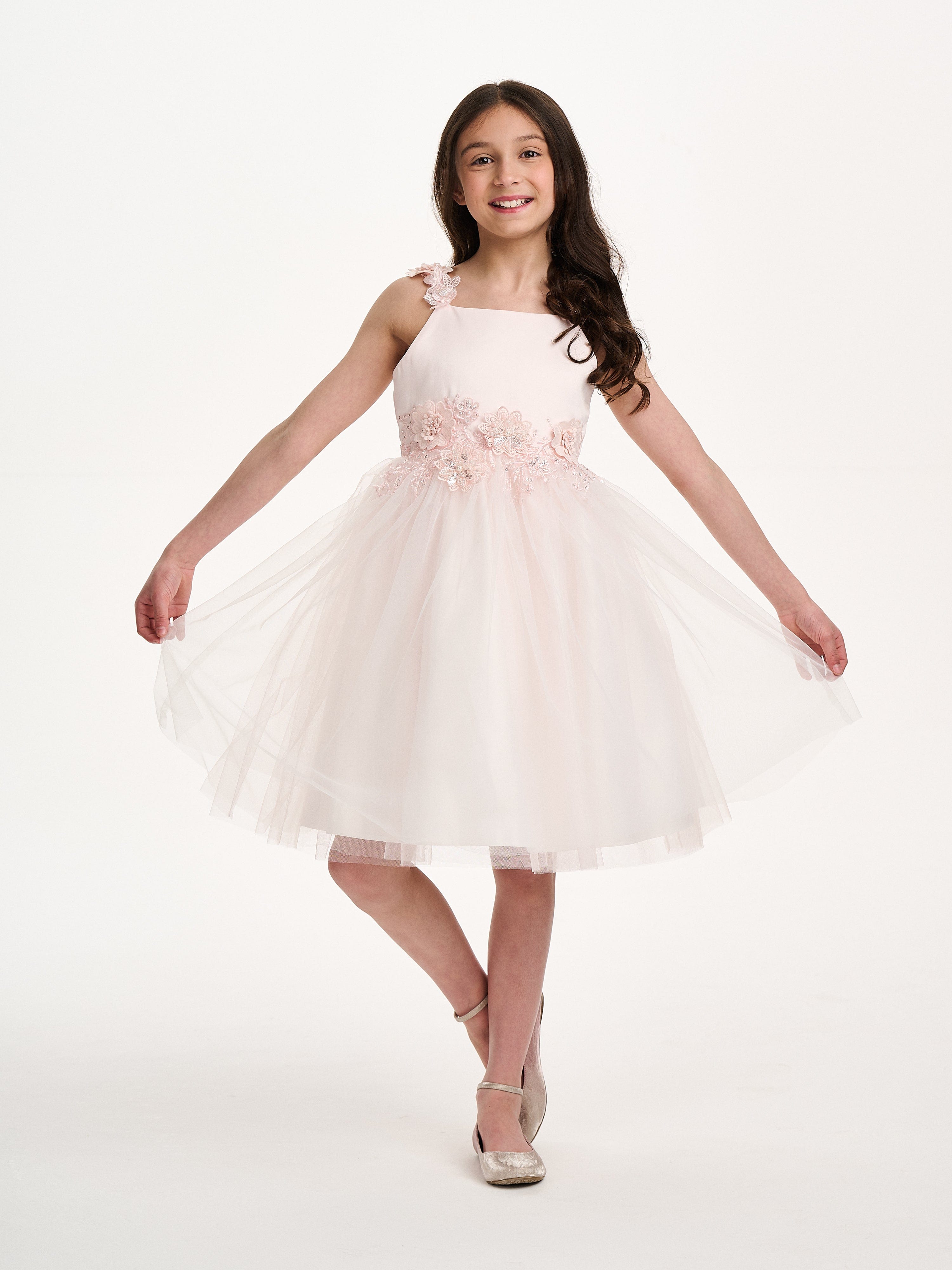 Girls Dreamy Delight Dress in Pink