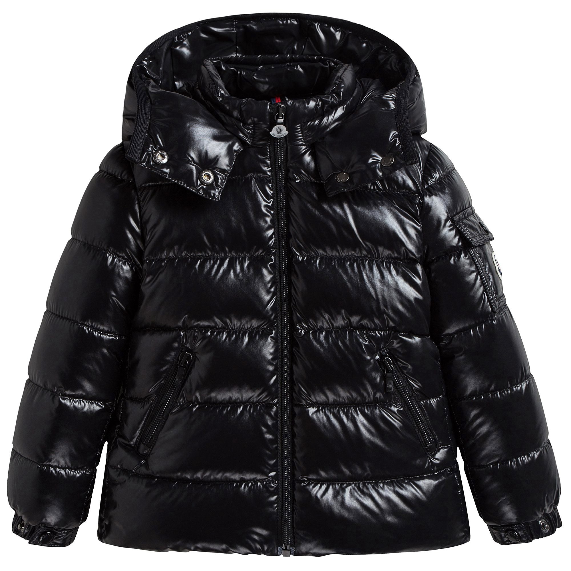 Girls Black "BADY" Padded Down Jacket