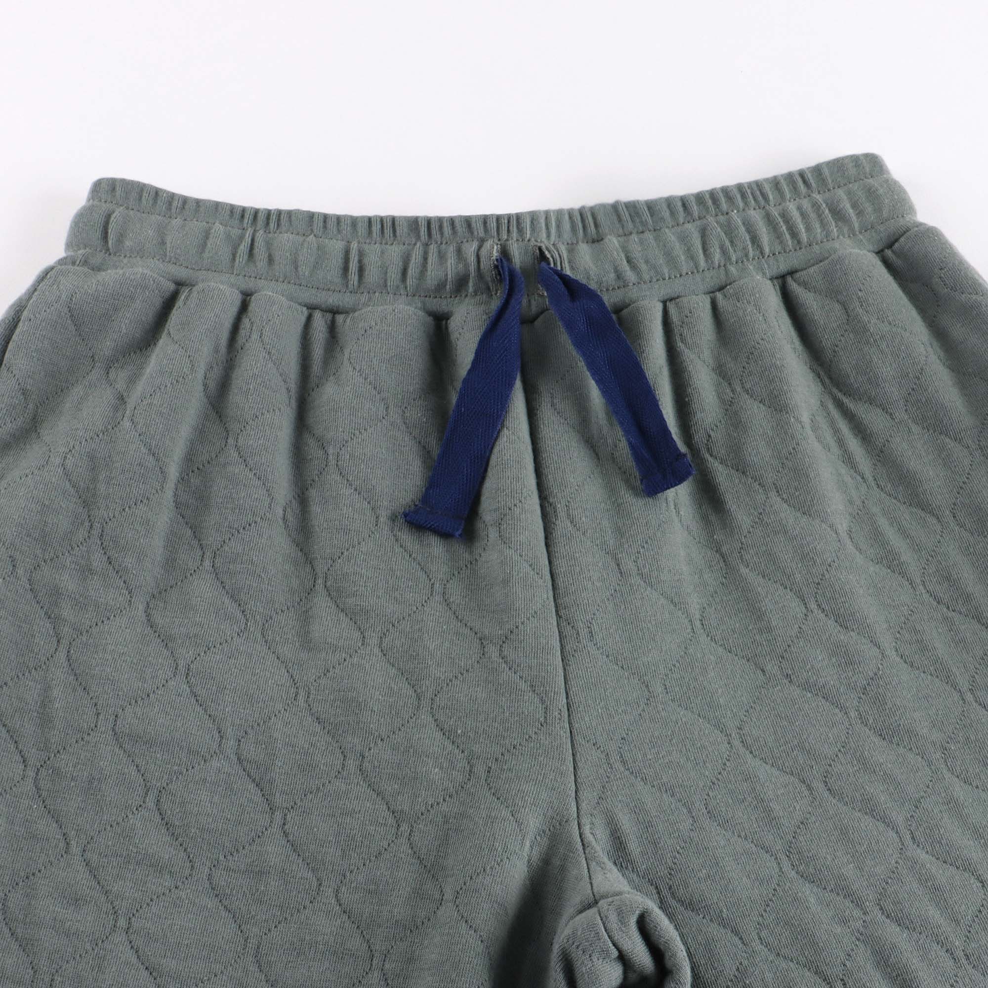 Boys Dark Green Cotton Trousers