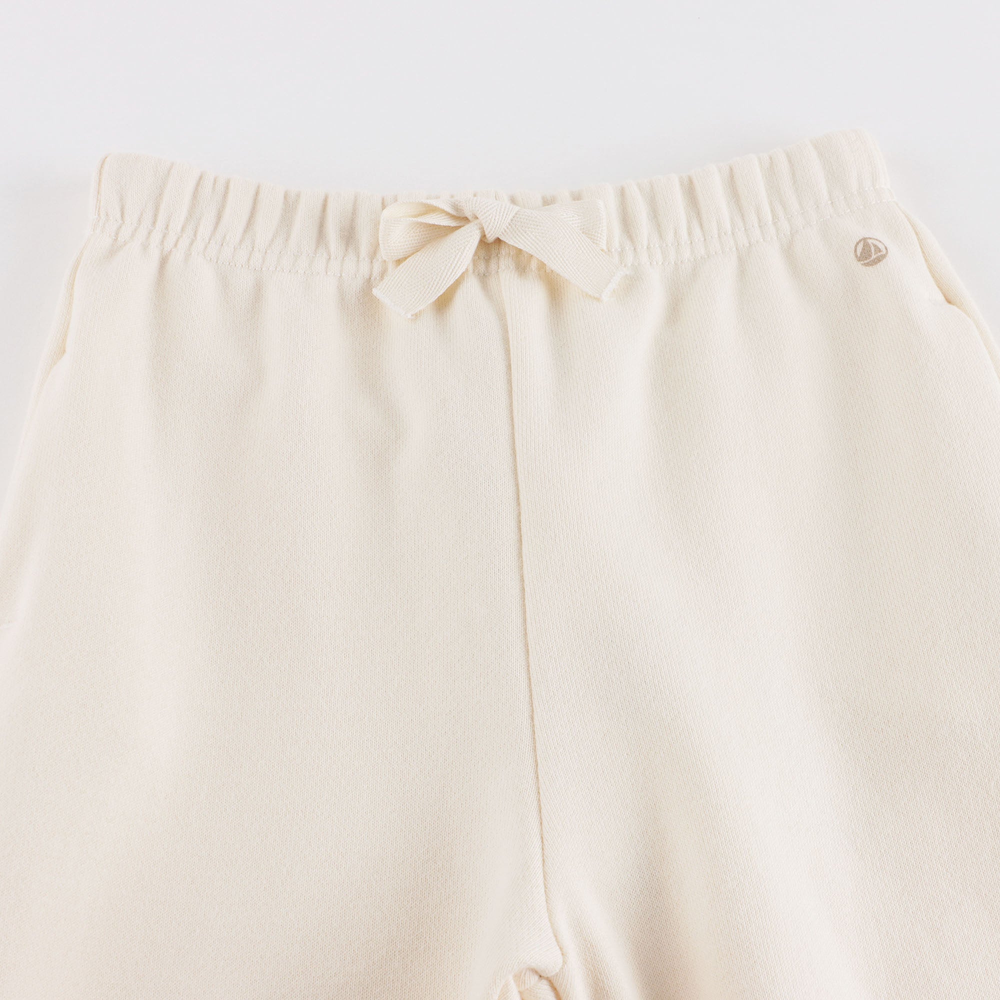 Baby Boys & Girls White Cotton Trousers