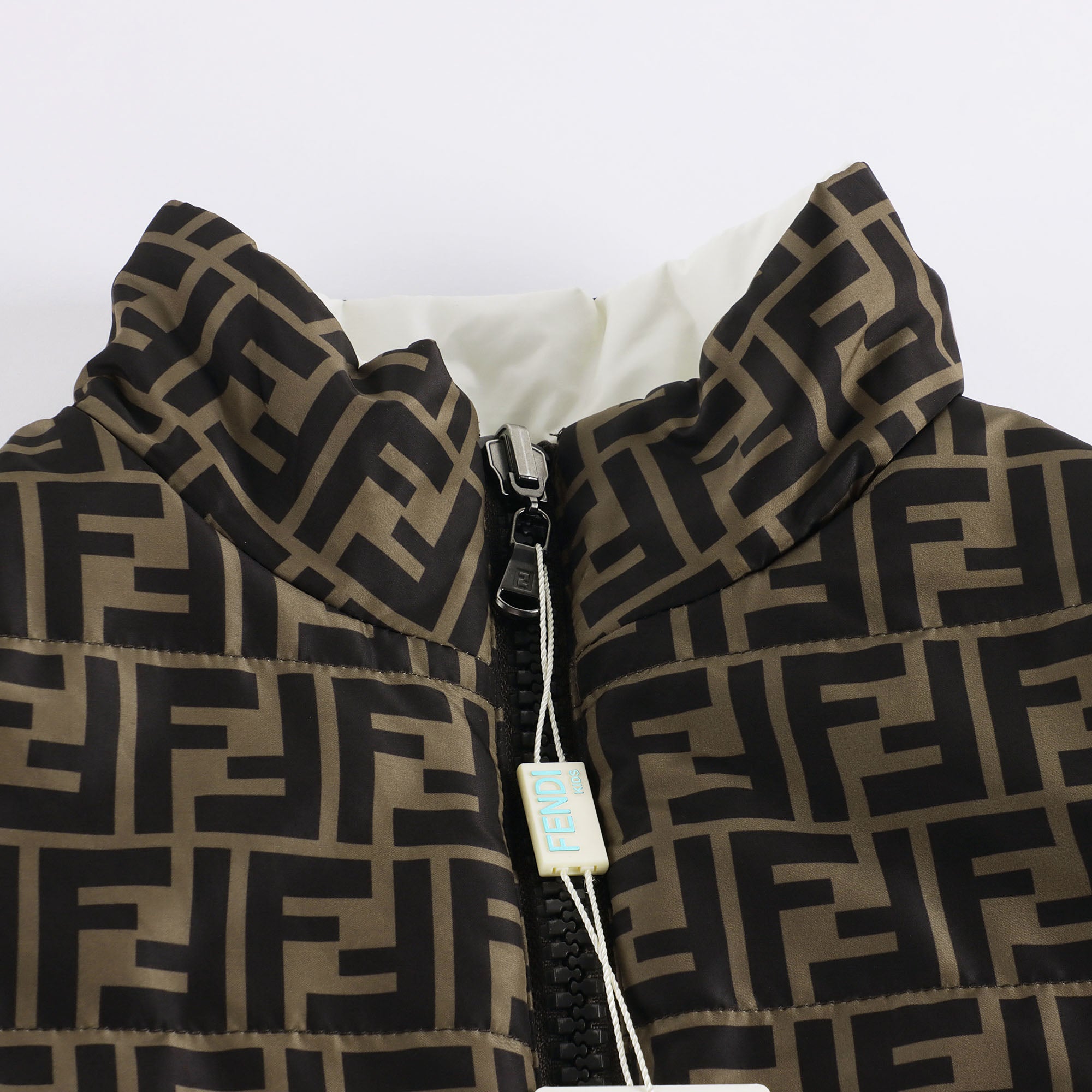 Boys & Girls White Reversible Padded Down Jacket