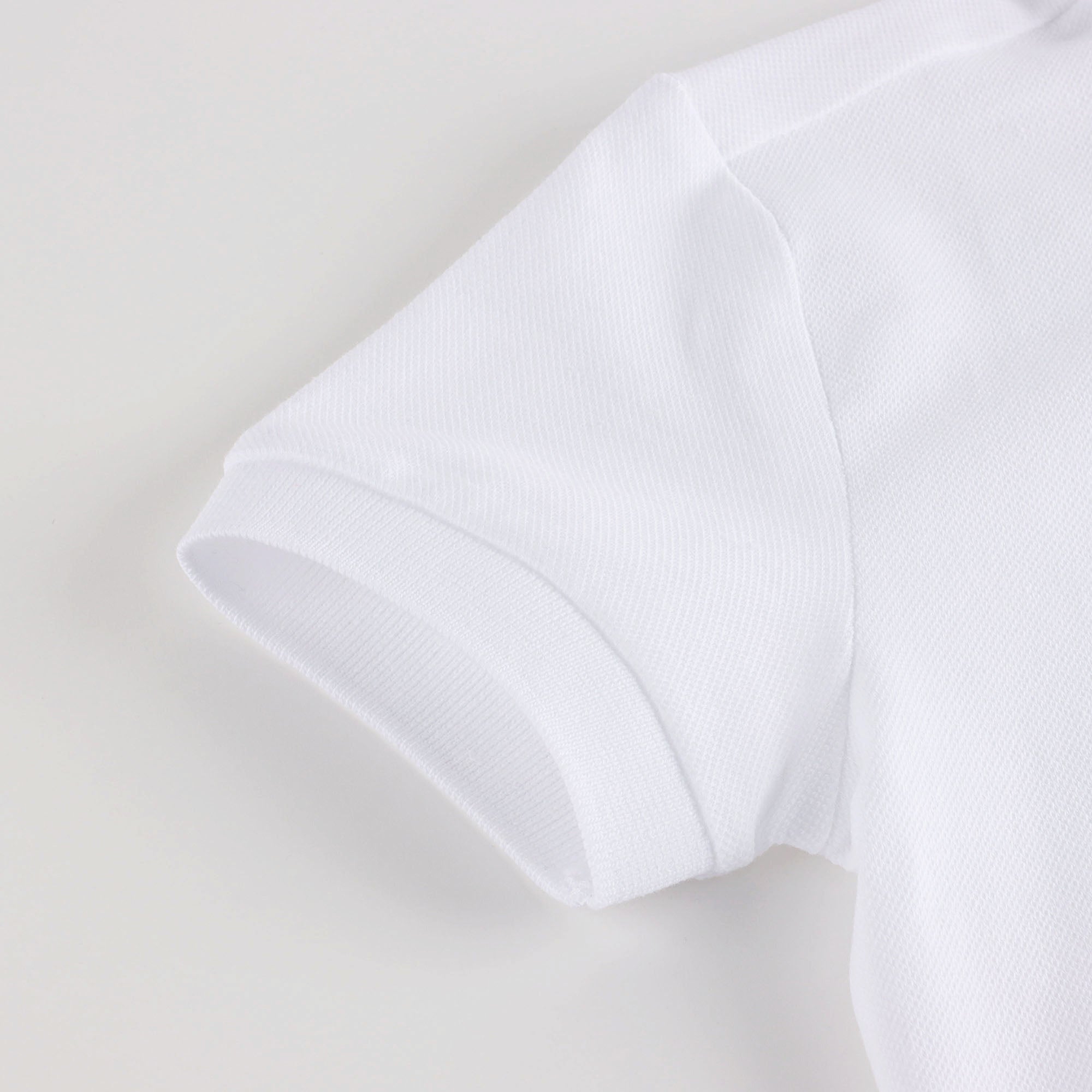 Boys White Cotton Polo Shirt