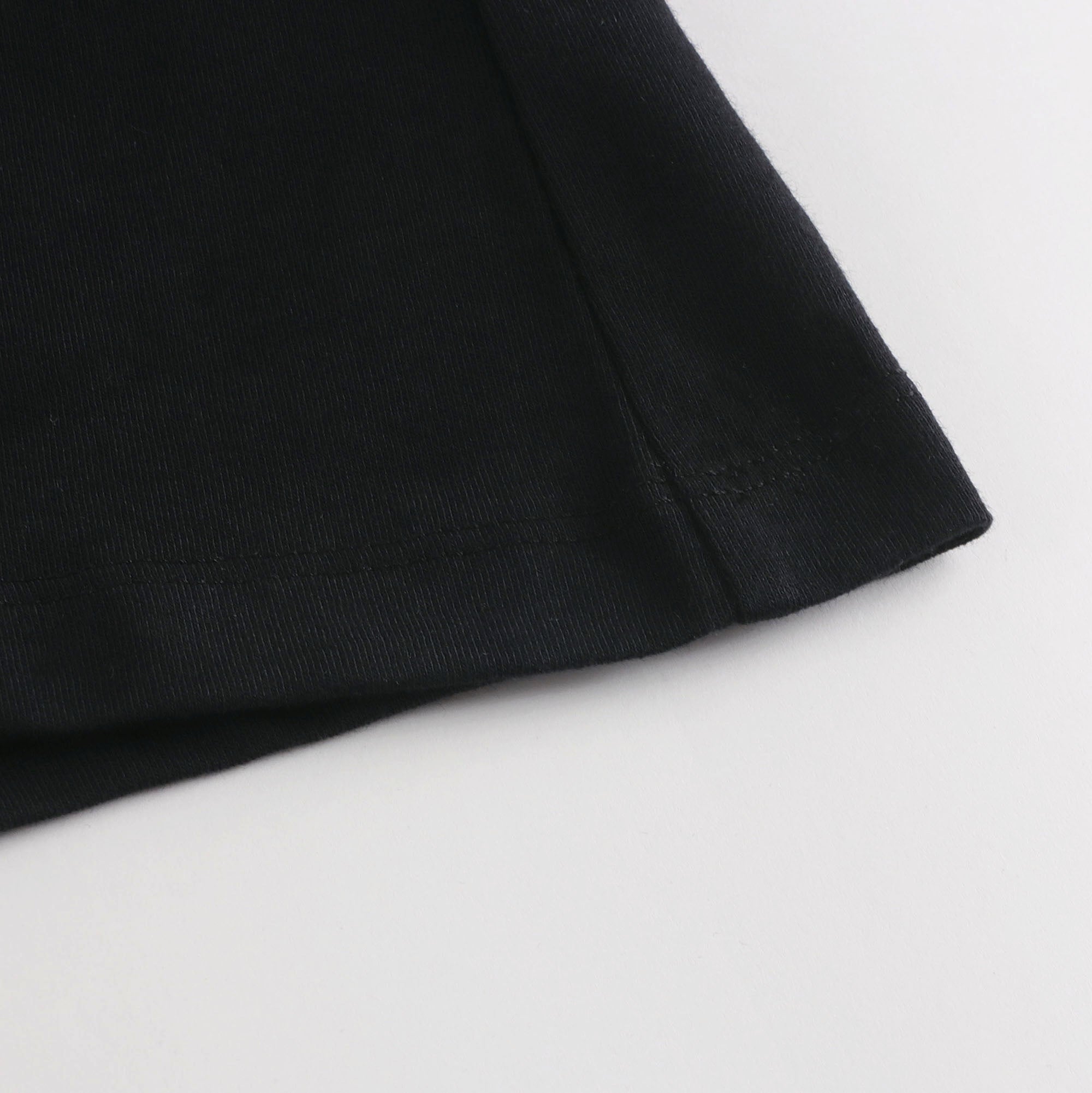 Boys Black Cotton T-Shirt