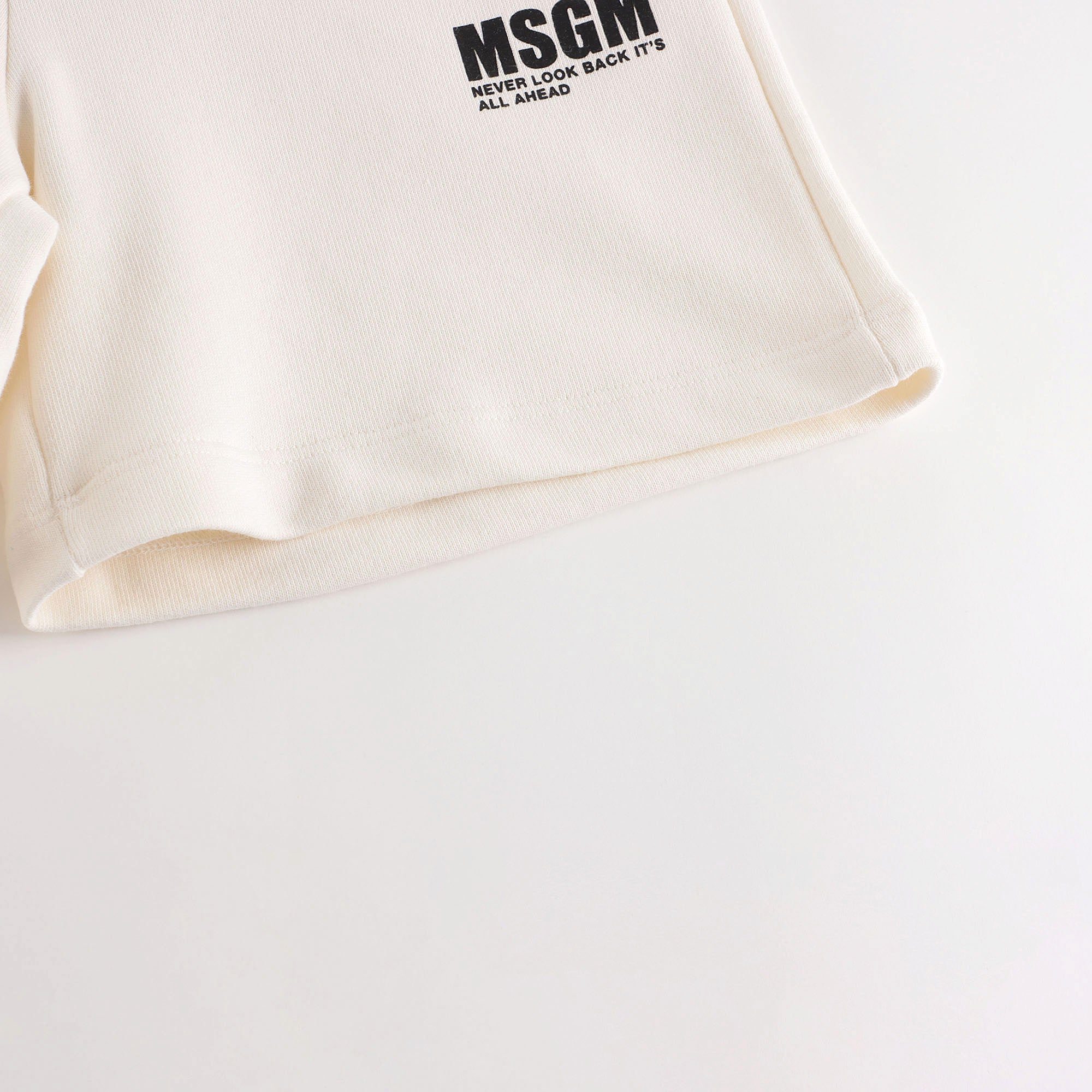 Boys & Girls White Cotton Shorts