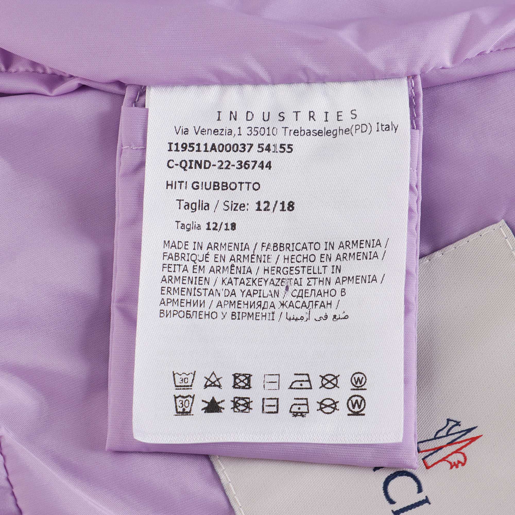 Baby Girls Purple Zip-Up Jacket