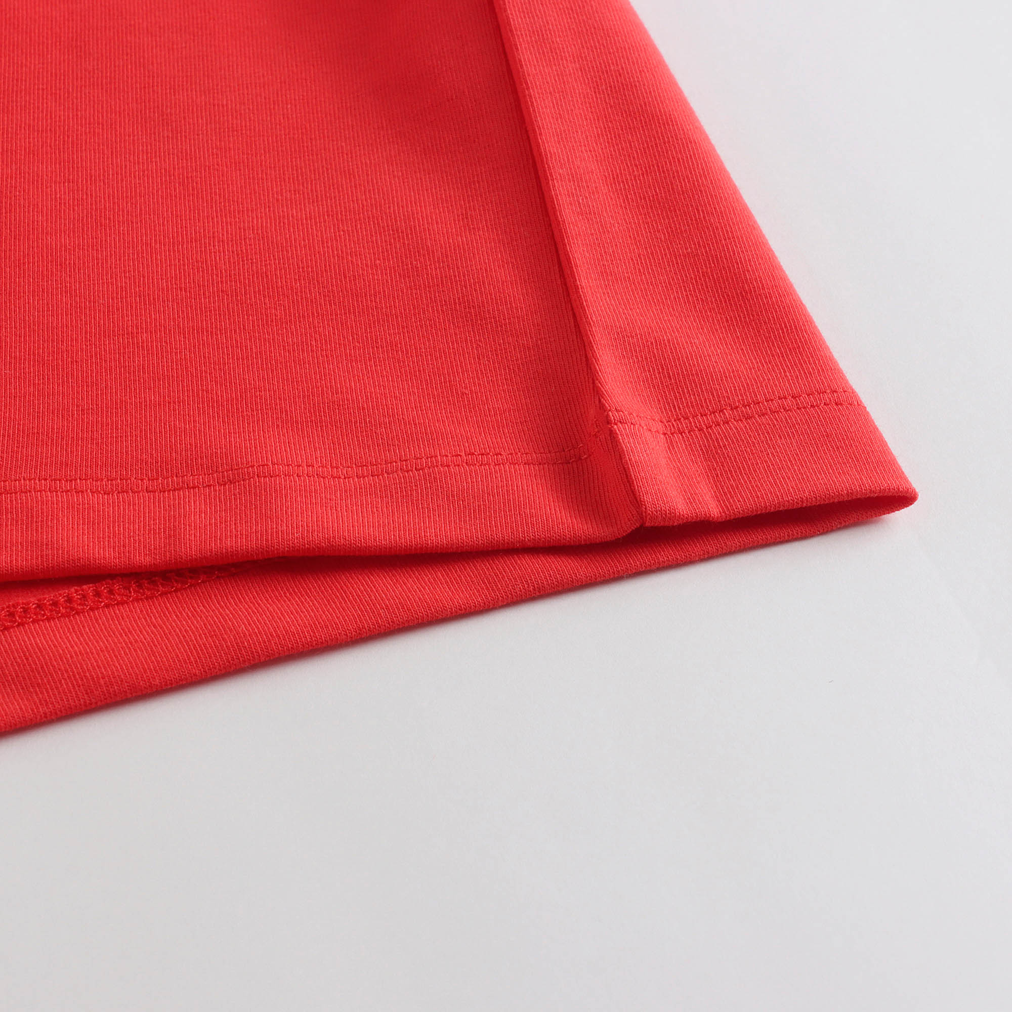 Girls Red Logo Cotton Dress