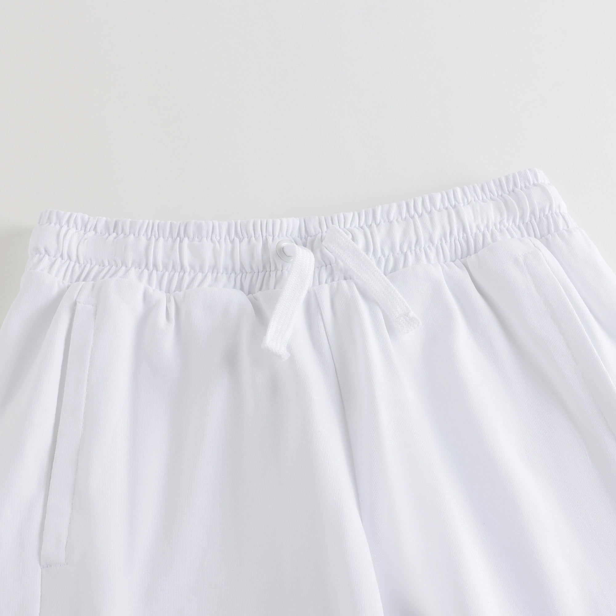 Boys White Logo Cotton Shorts