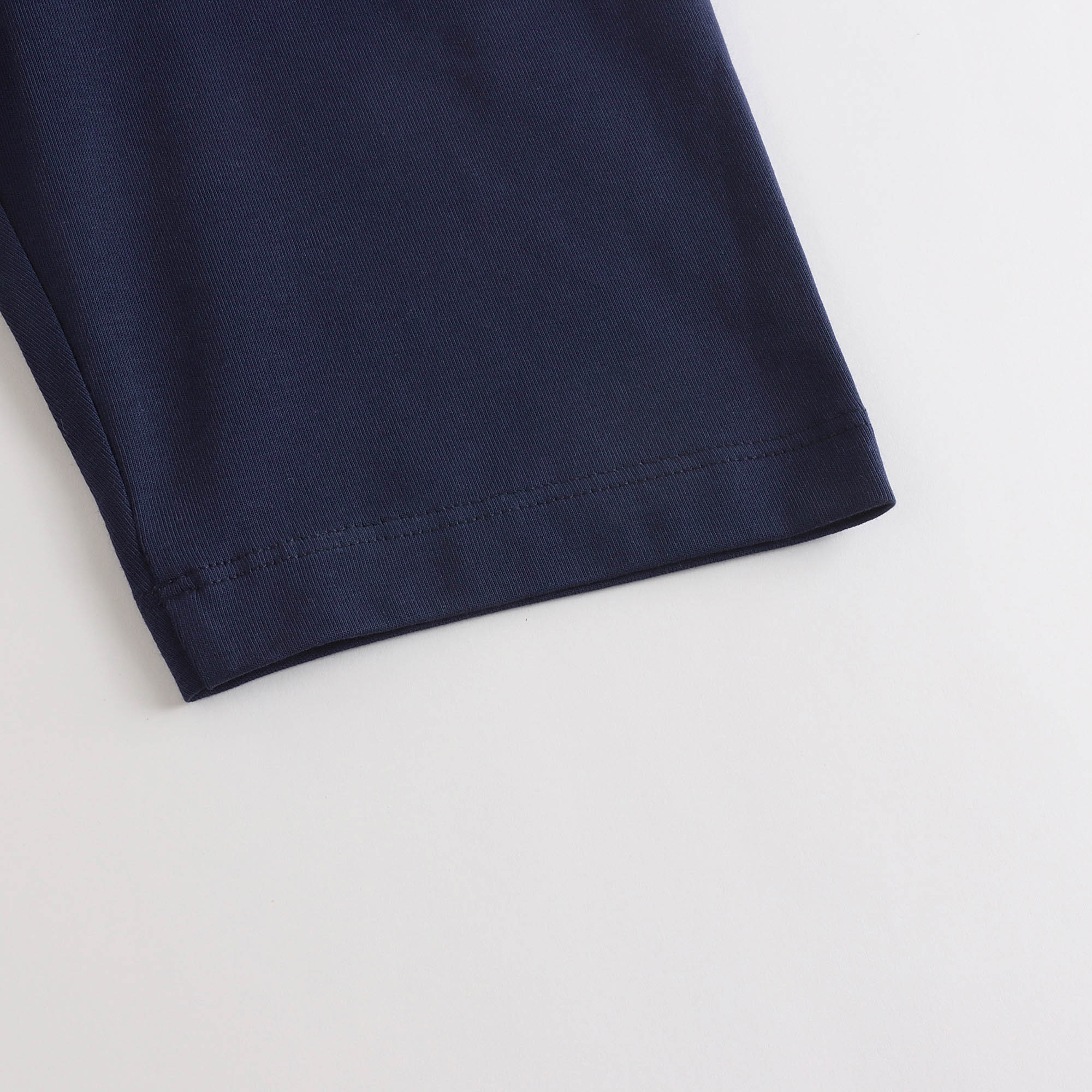 Girls Navy Cotton Shorts