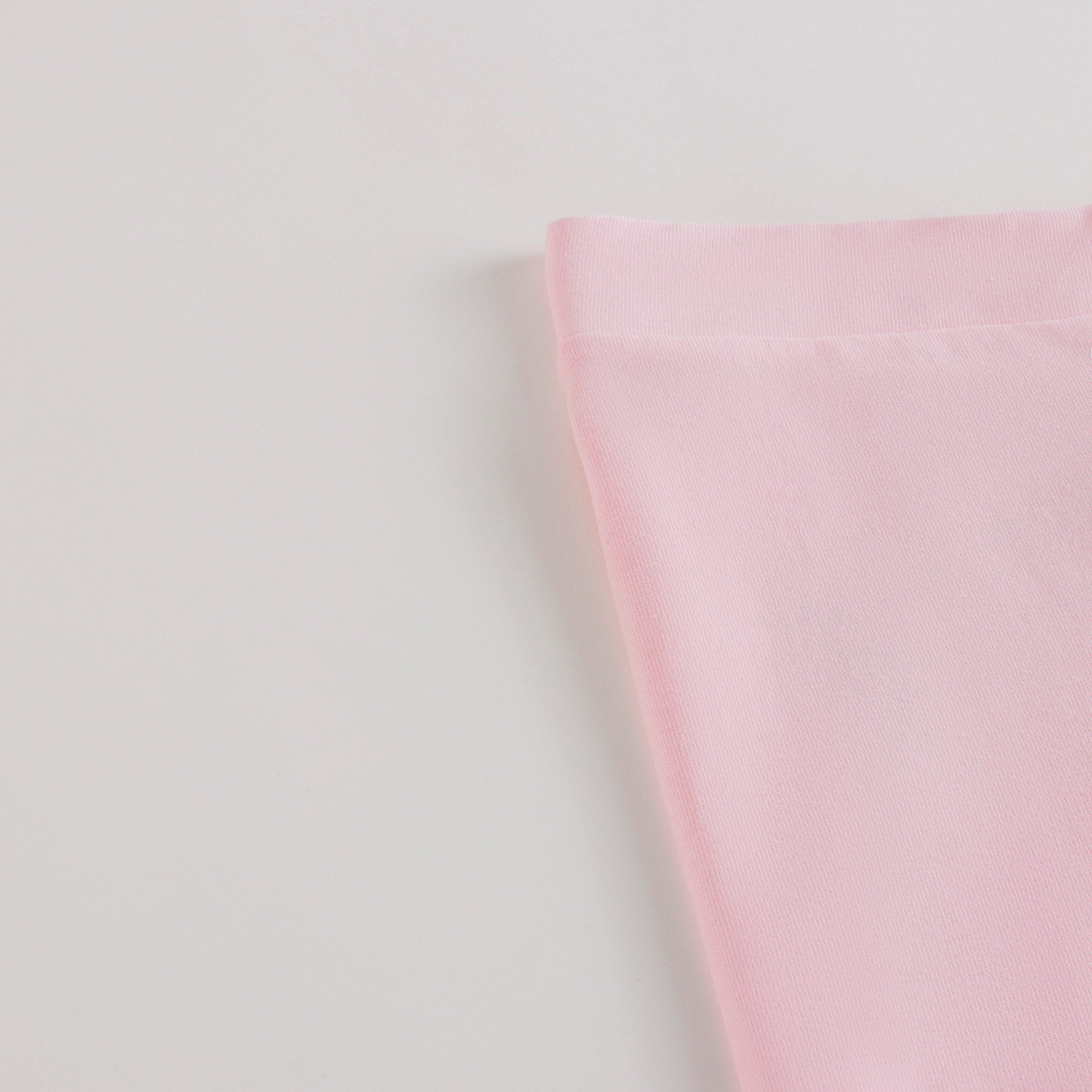 Girls Pink Logo Cotton Leggings