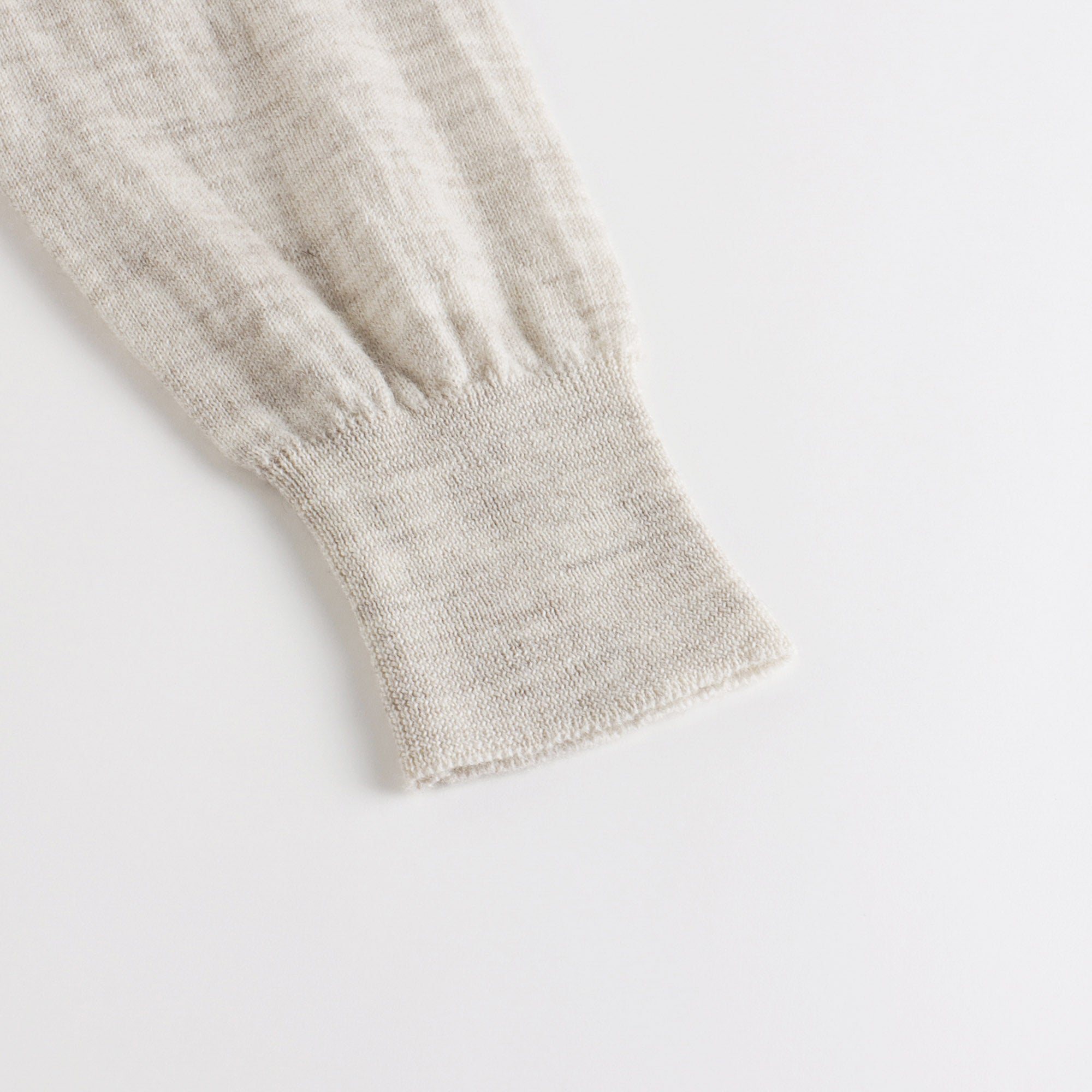 Girls Beige Wool Cardigan