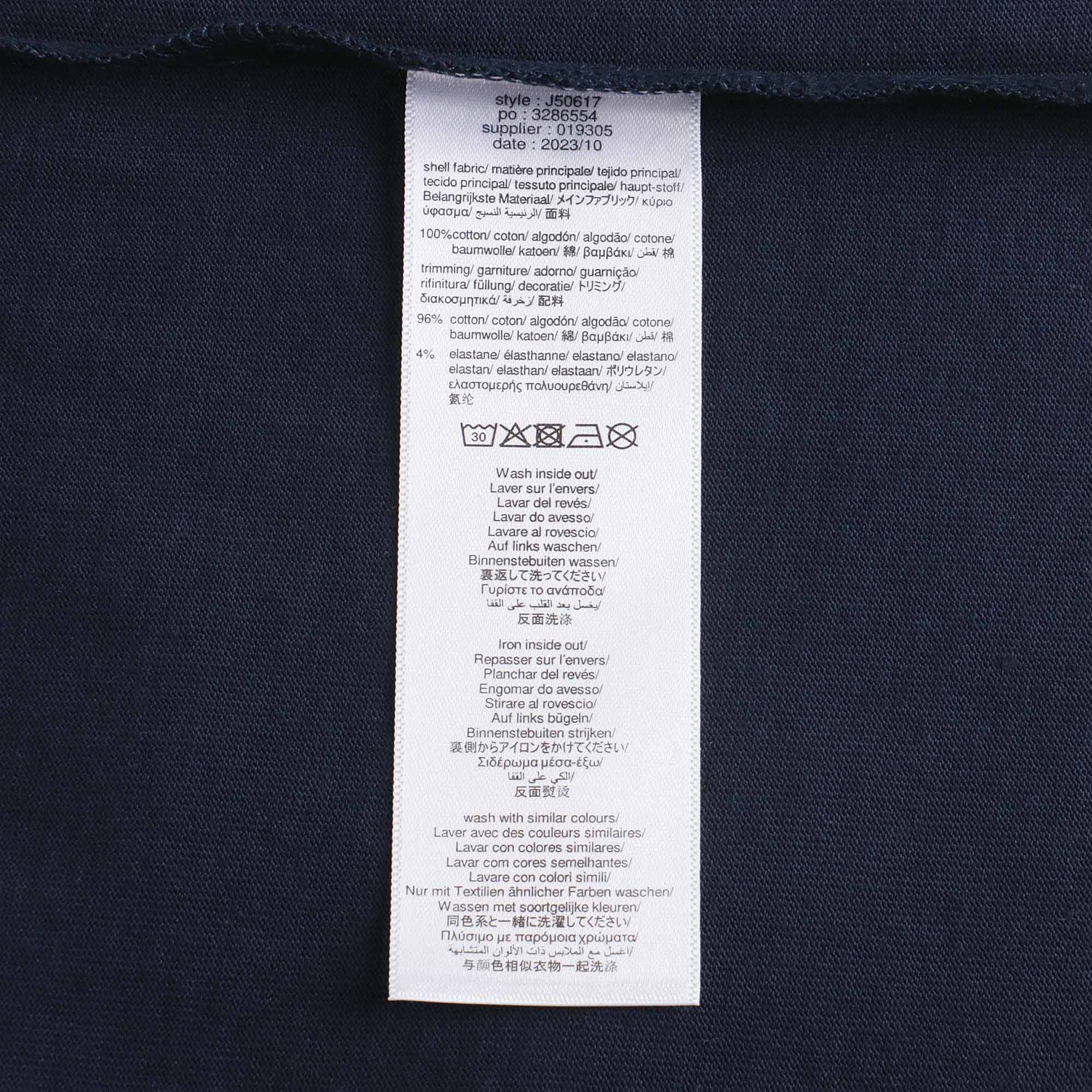 Baby Boys Blue Logo Cotton T-Shirt