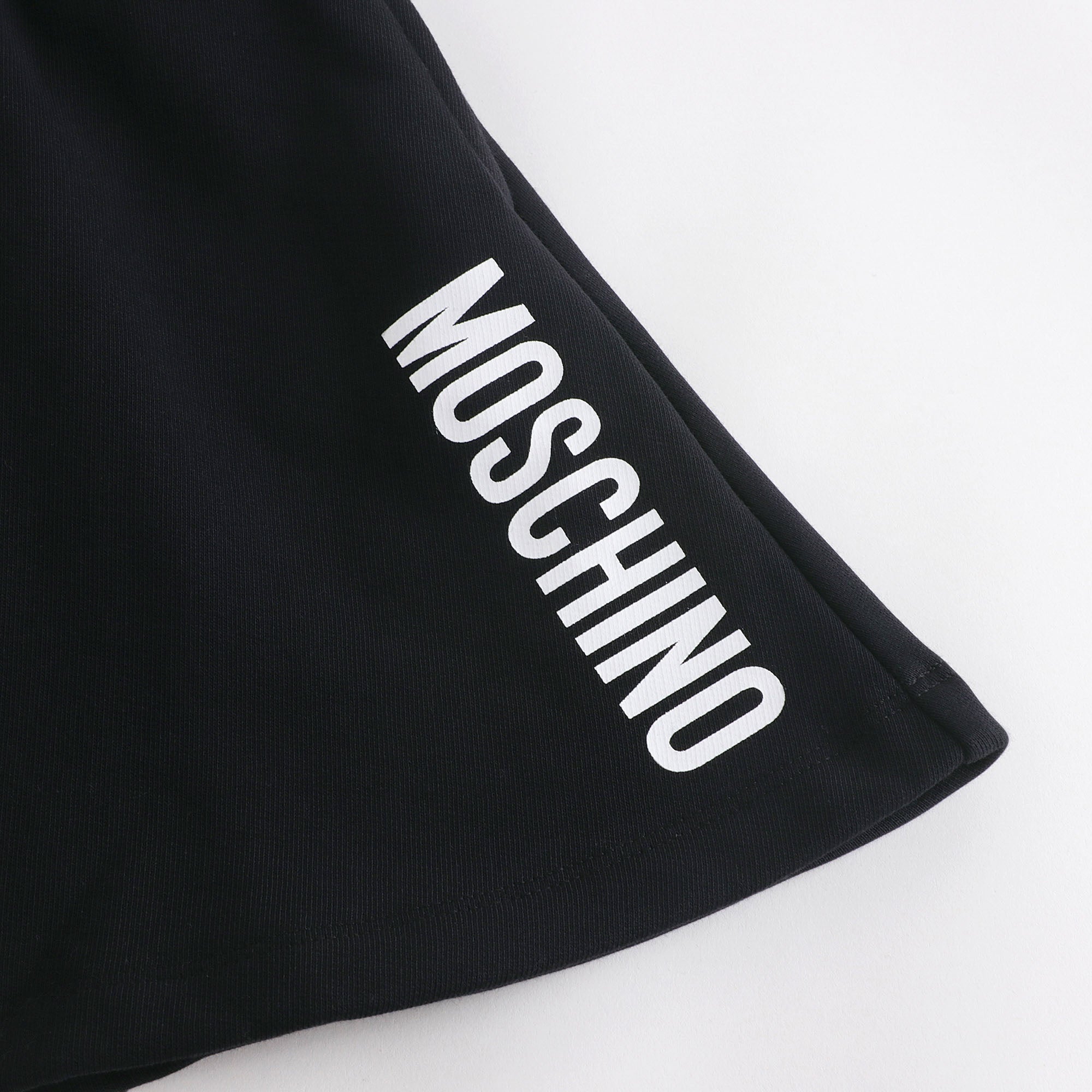 Girls Black Logo Cotton Skirt
