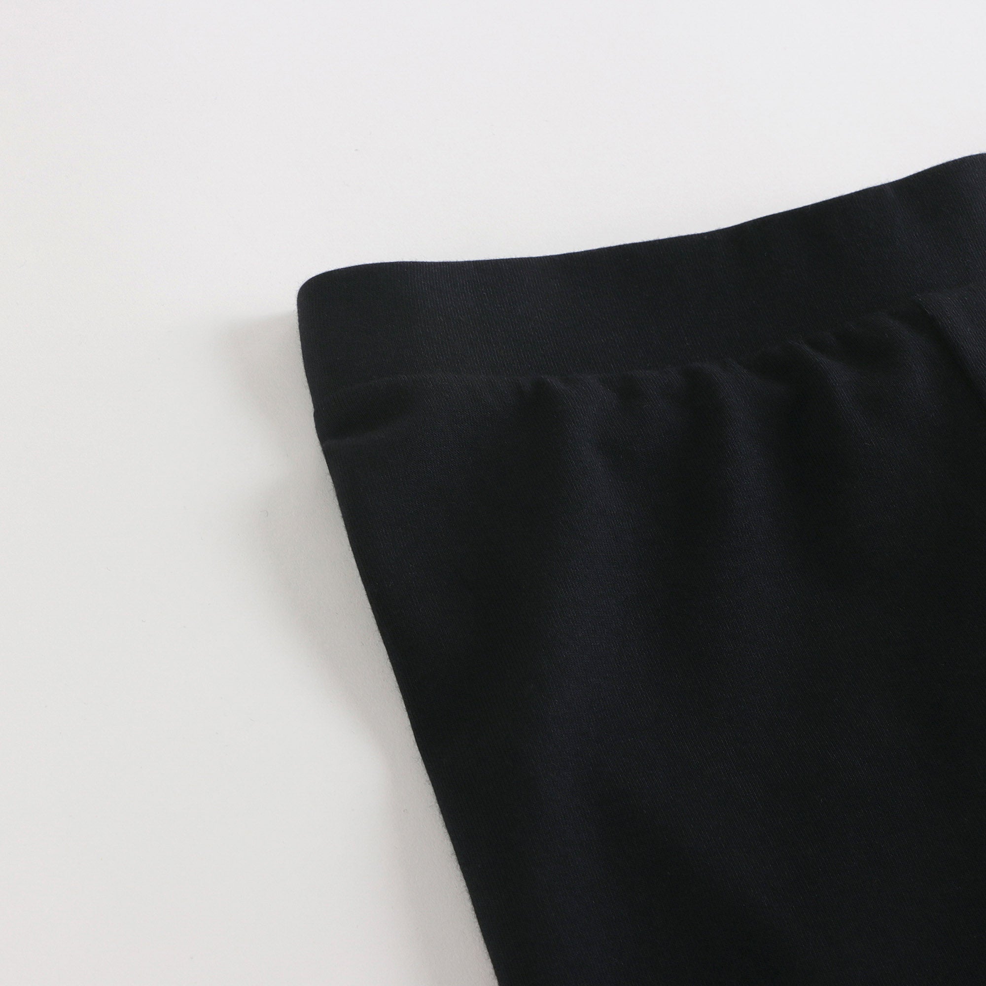 Girls Black Logo Cotton Leggings